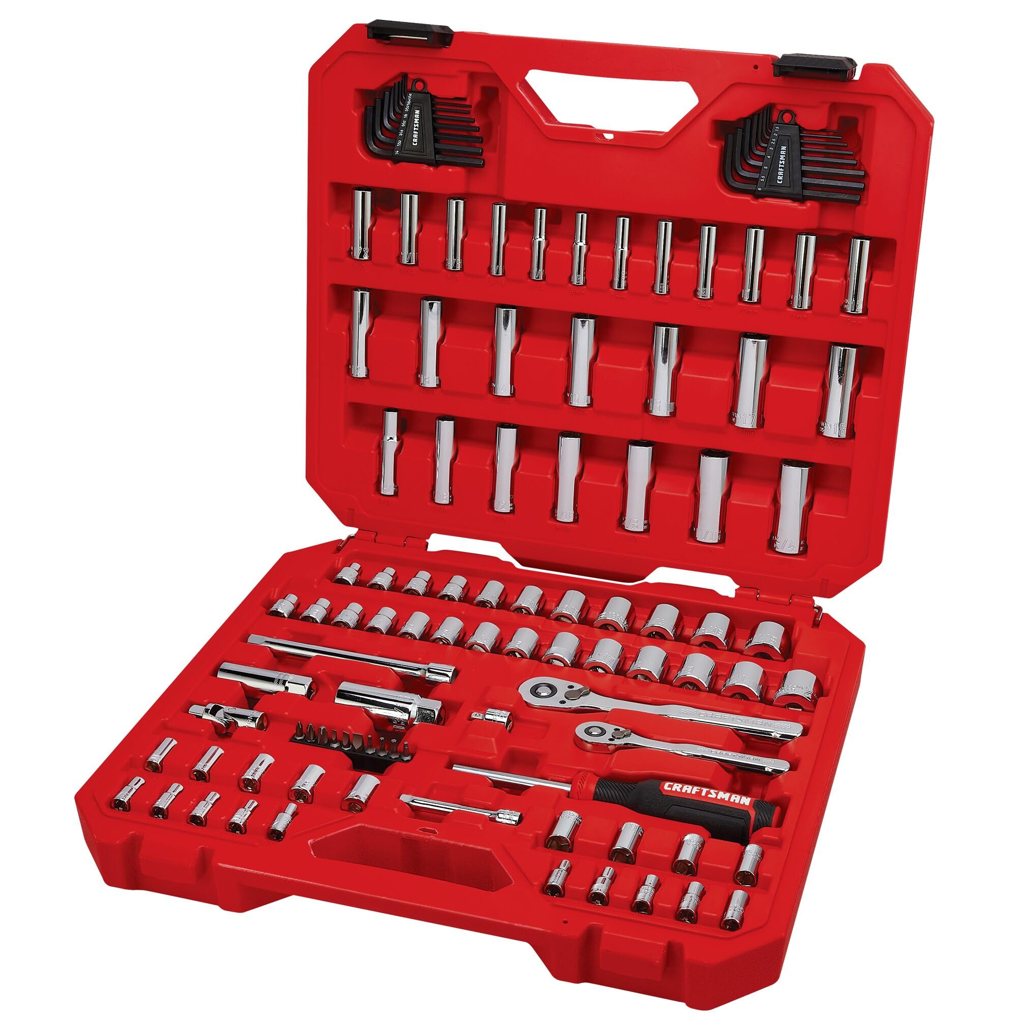 craftsman-cmmt12123-105-piece-mechanics-tool-set-sae-metric-with-1-4-3-8-drive-l image 1