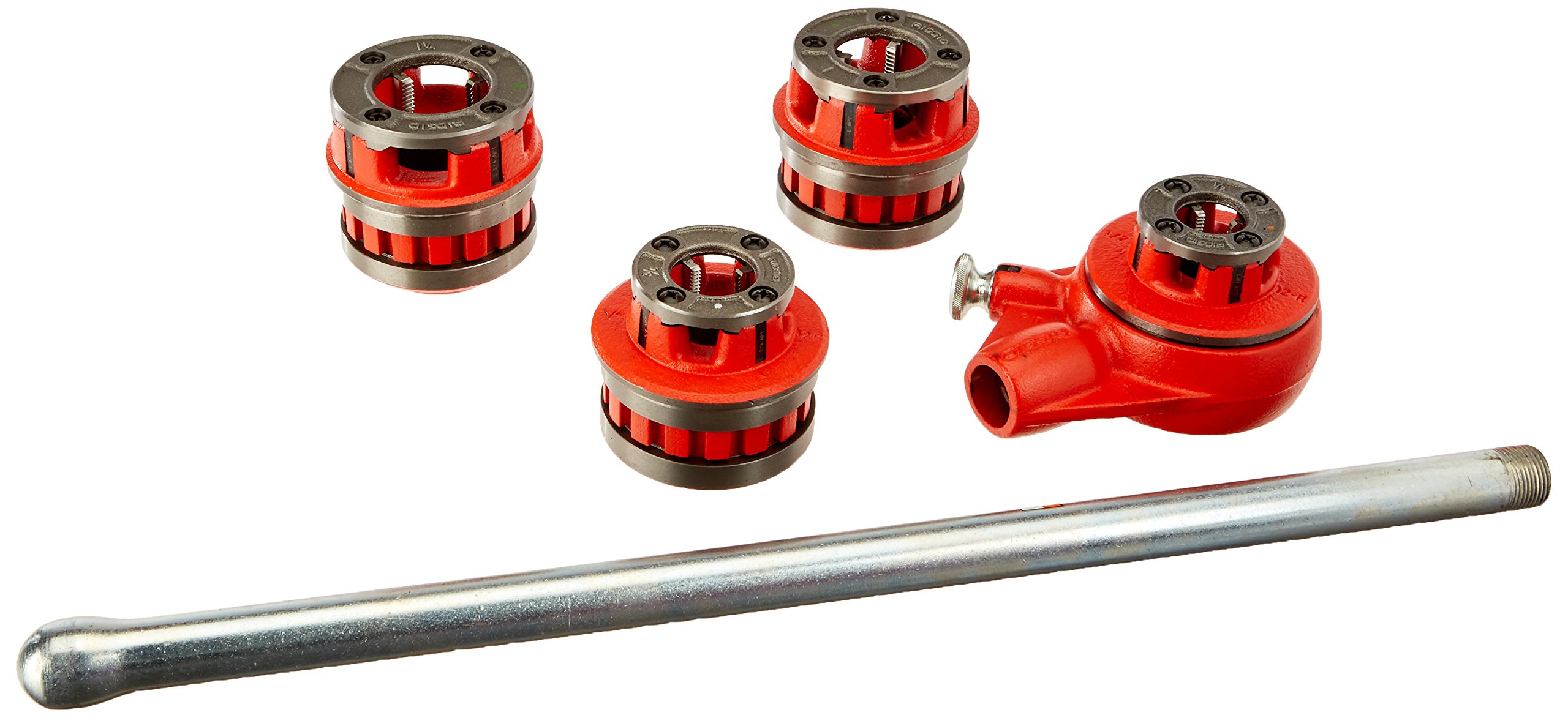 ridgid-36480-12-r-exposed-ratchet-threader-set-1-2-to-1-1-4-npt-pipe-threading-d image 1