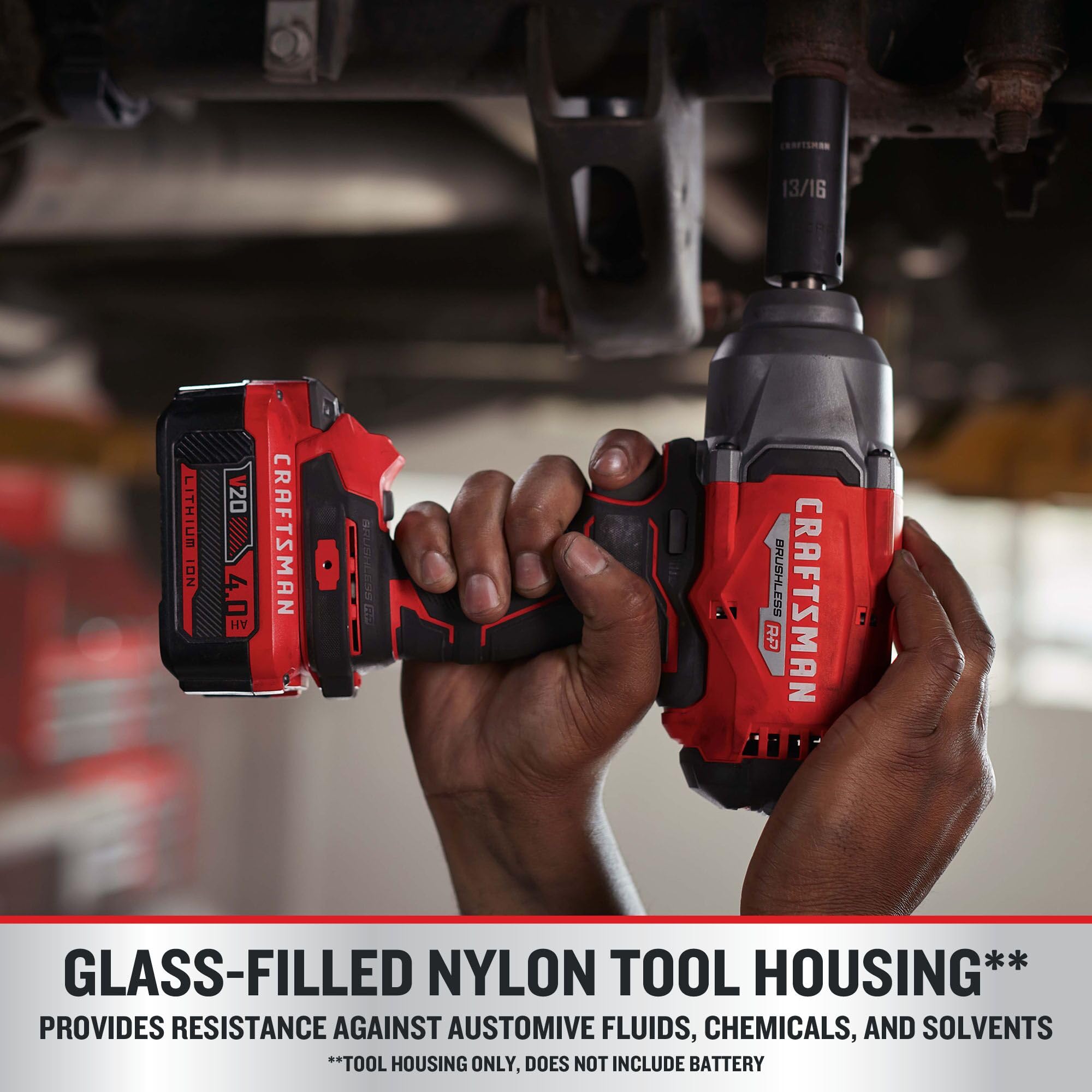 craftsman-v20-brushless-high-torque-impact-wrench-1-2-inch-with-4ah-battery-and- image 6