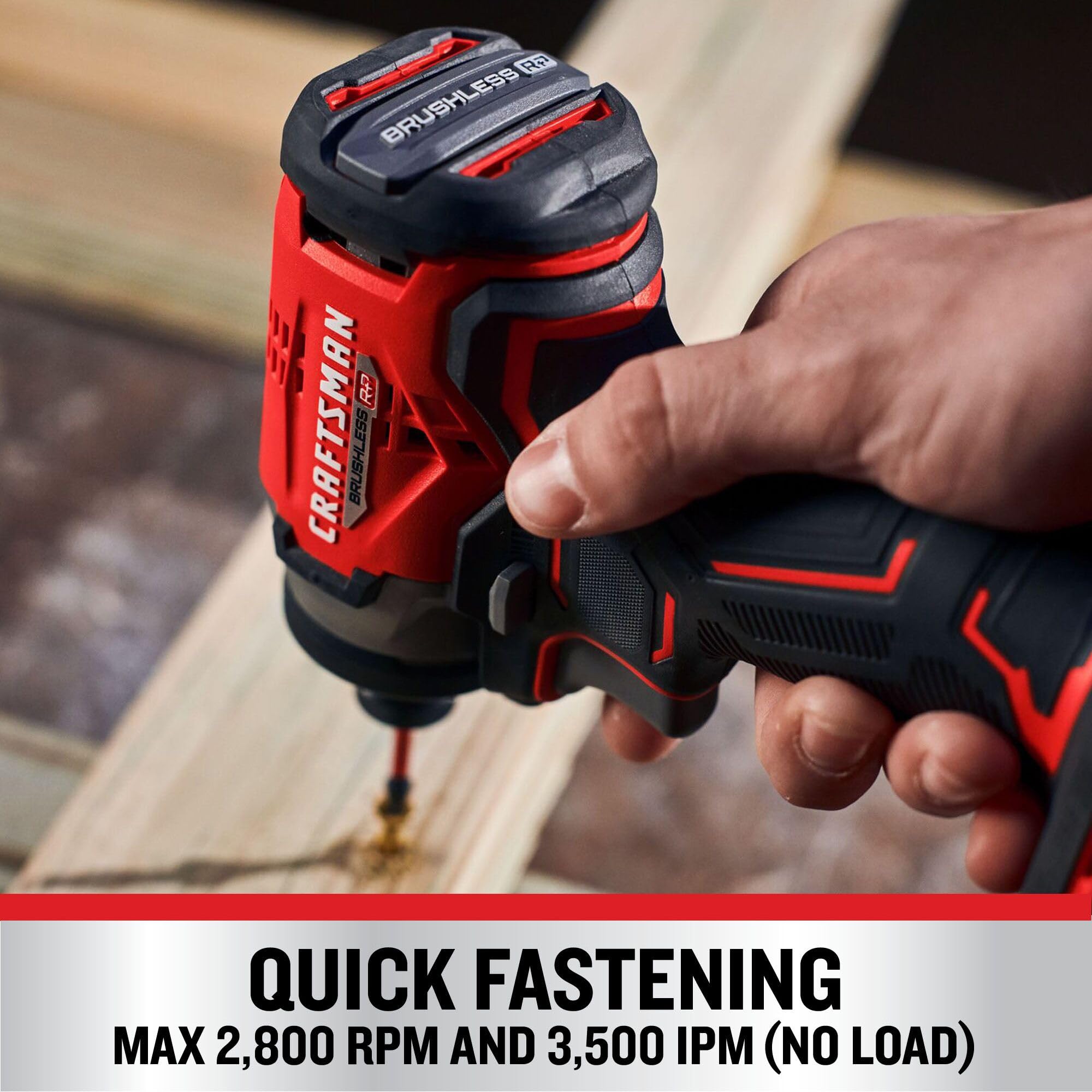 craftsman-v20-1-4-brushless-impact-driver-kit-cmcf813c1-with-battery-and-charger image 5