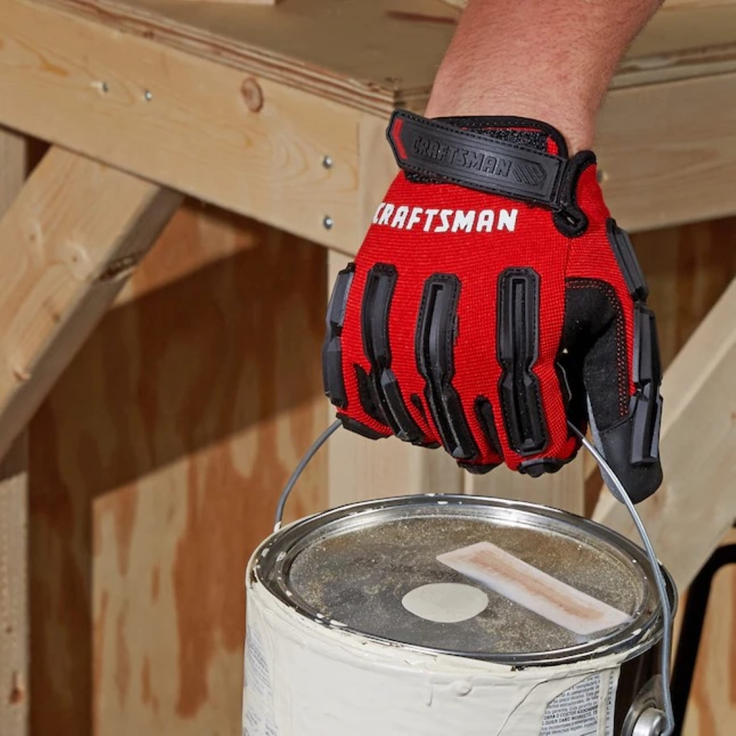 craftsman-work-gloves-anti-shock-impact-protection-adjustable-cuff-2-pair-pack image 5