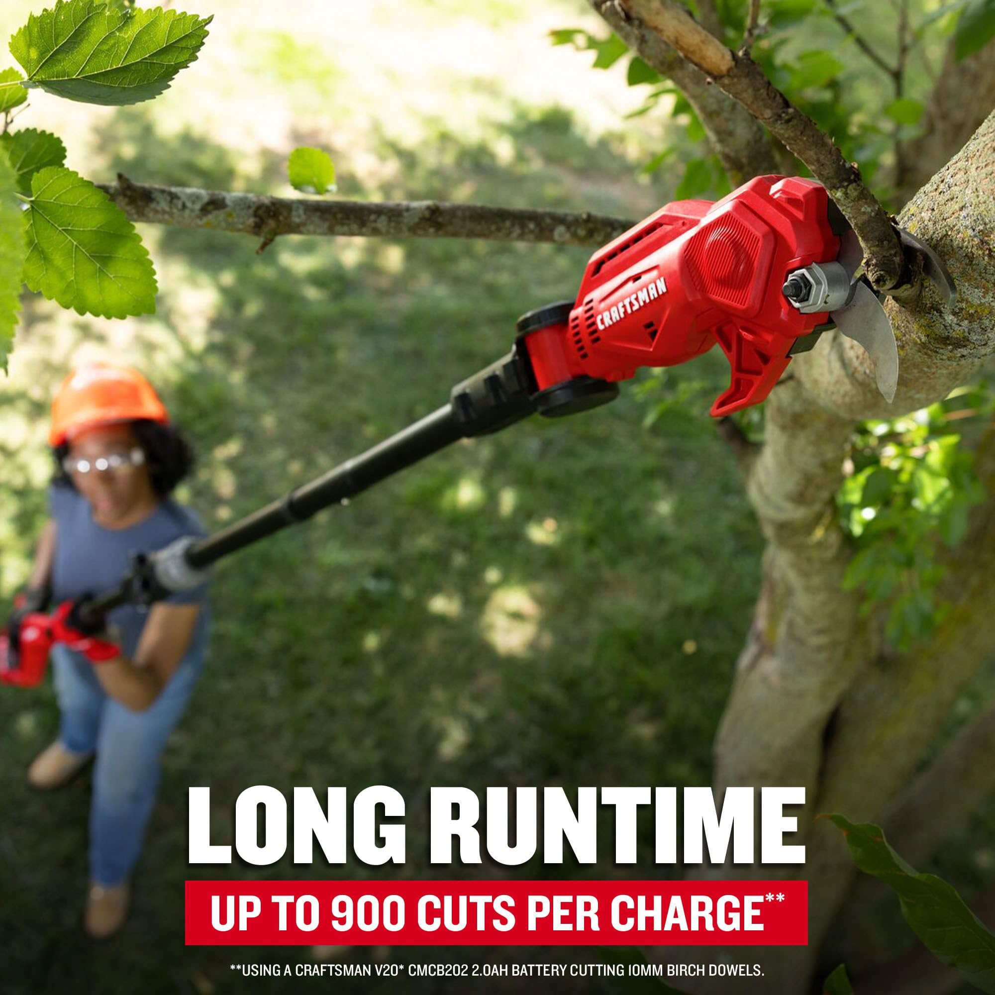 craftsman-v20-8-ft-cordless-pole-saw-2-ah-battery-and-charger-included-tree-prun image 3