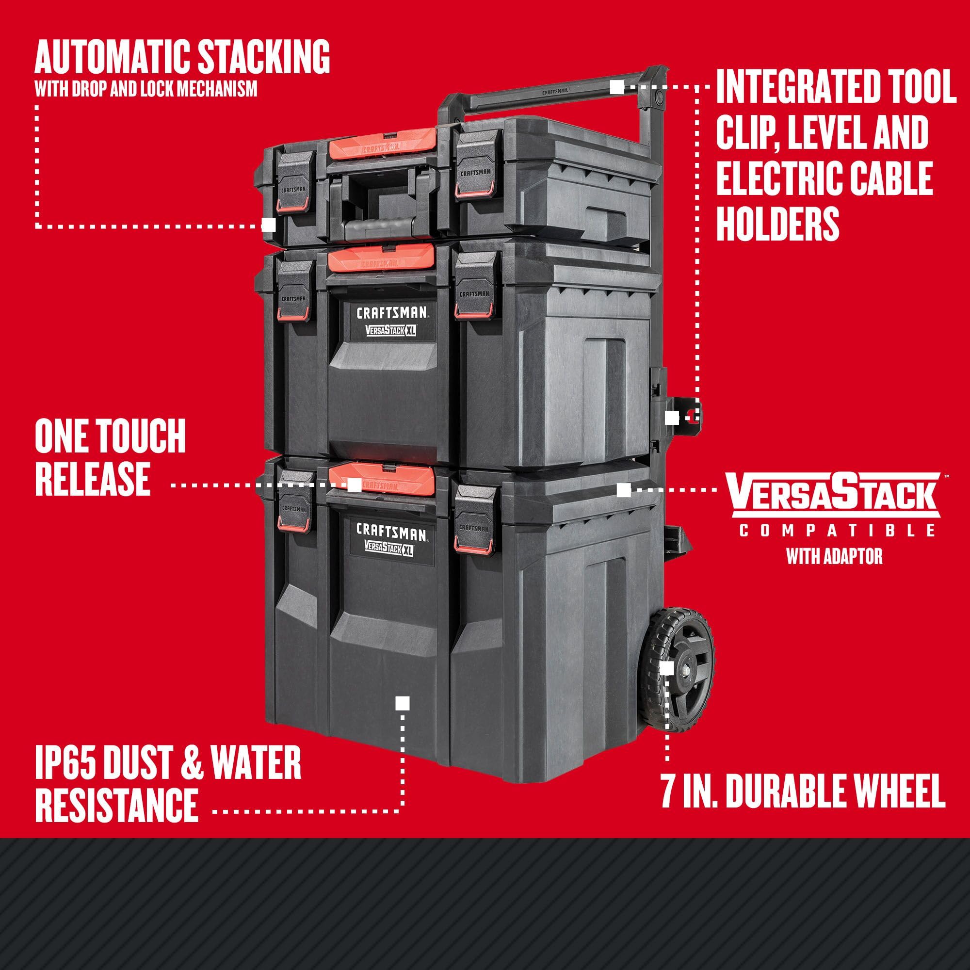 craftsman-versastack-xl-4-piece-rolling-tower-tool-storage-system-cmst60420 image 2