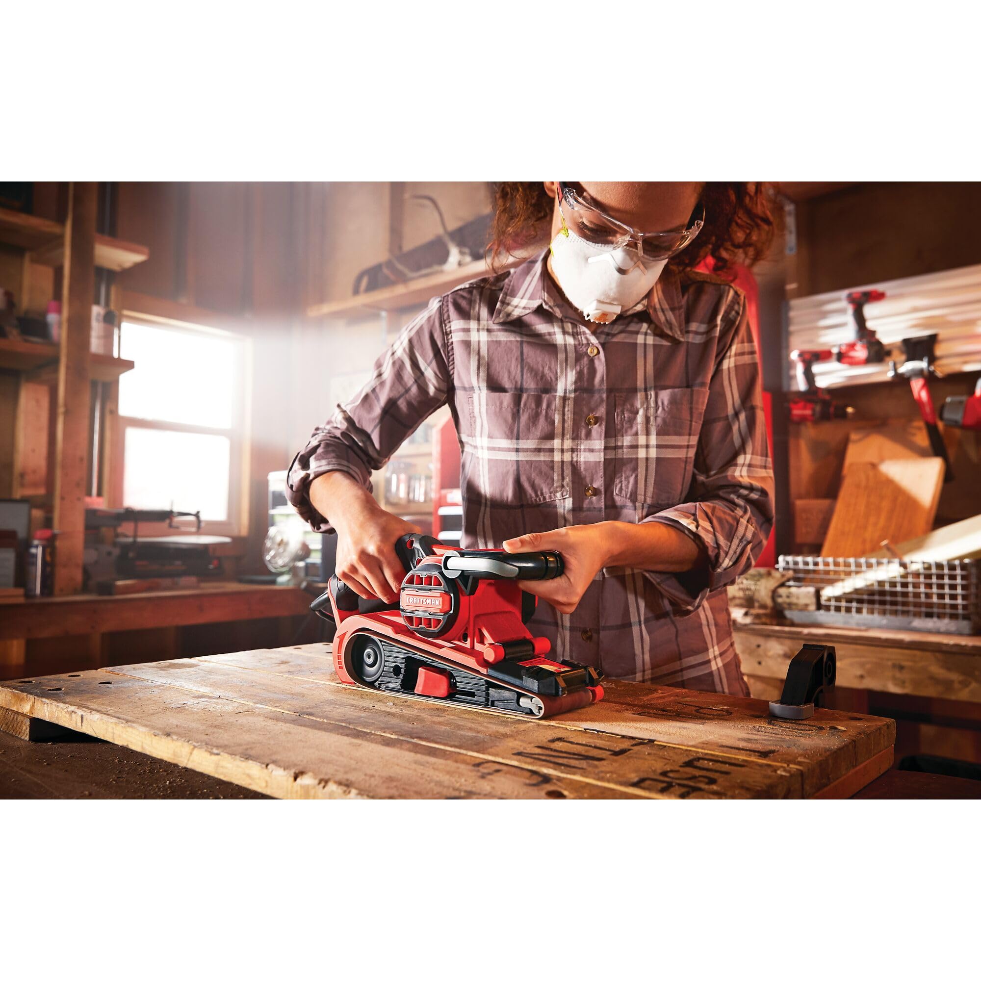 craftsman-cmew213-7-amp-3x21-inch-corded-belt-sander-angled-belt-design image 6