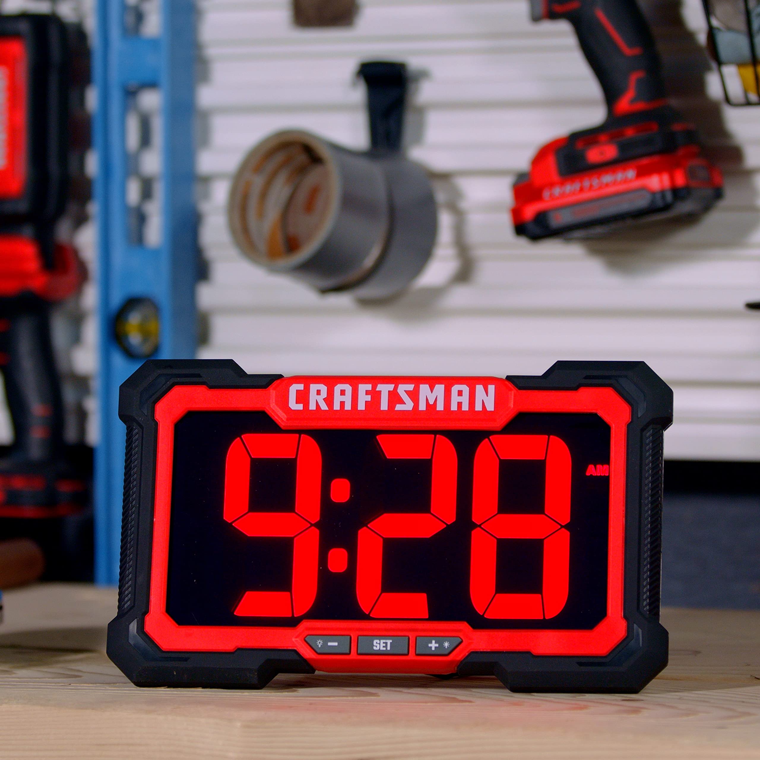 craftsman-11-led-digital-clock-with-versatrack-compatibility image 6