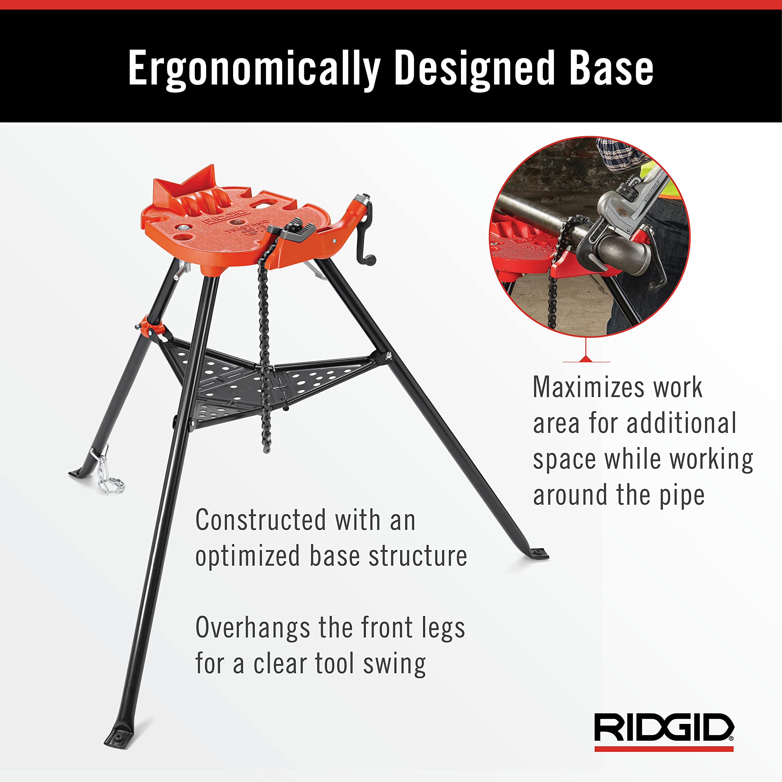 ridgid-36273-portable-tristand-chain-vise-with-folding-legs-and-tool-tray image 5