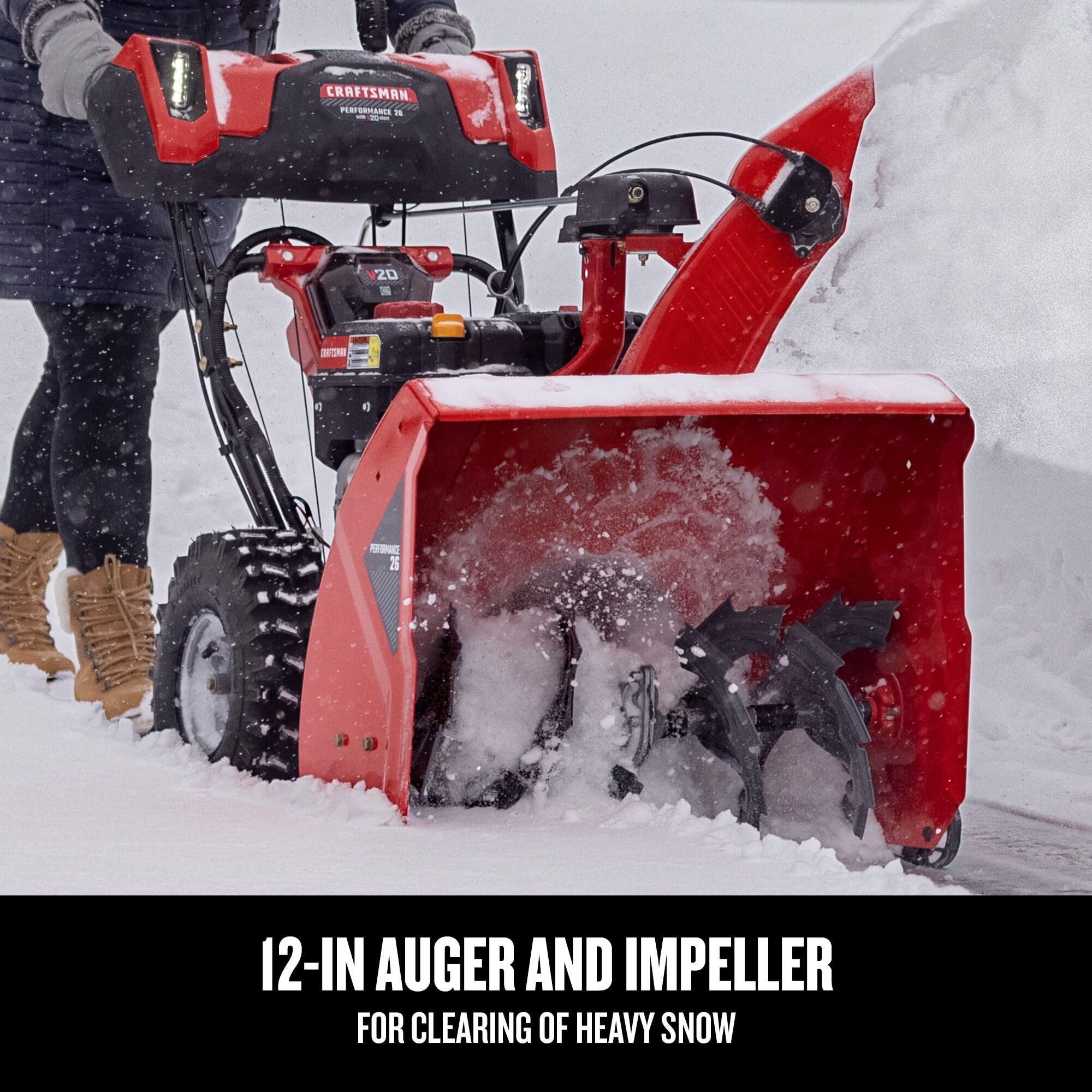 craftsman-performance-26-v20-two-stage-self-propelled-snow-blower-with-push-butt image 7