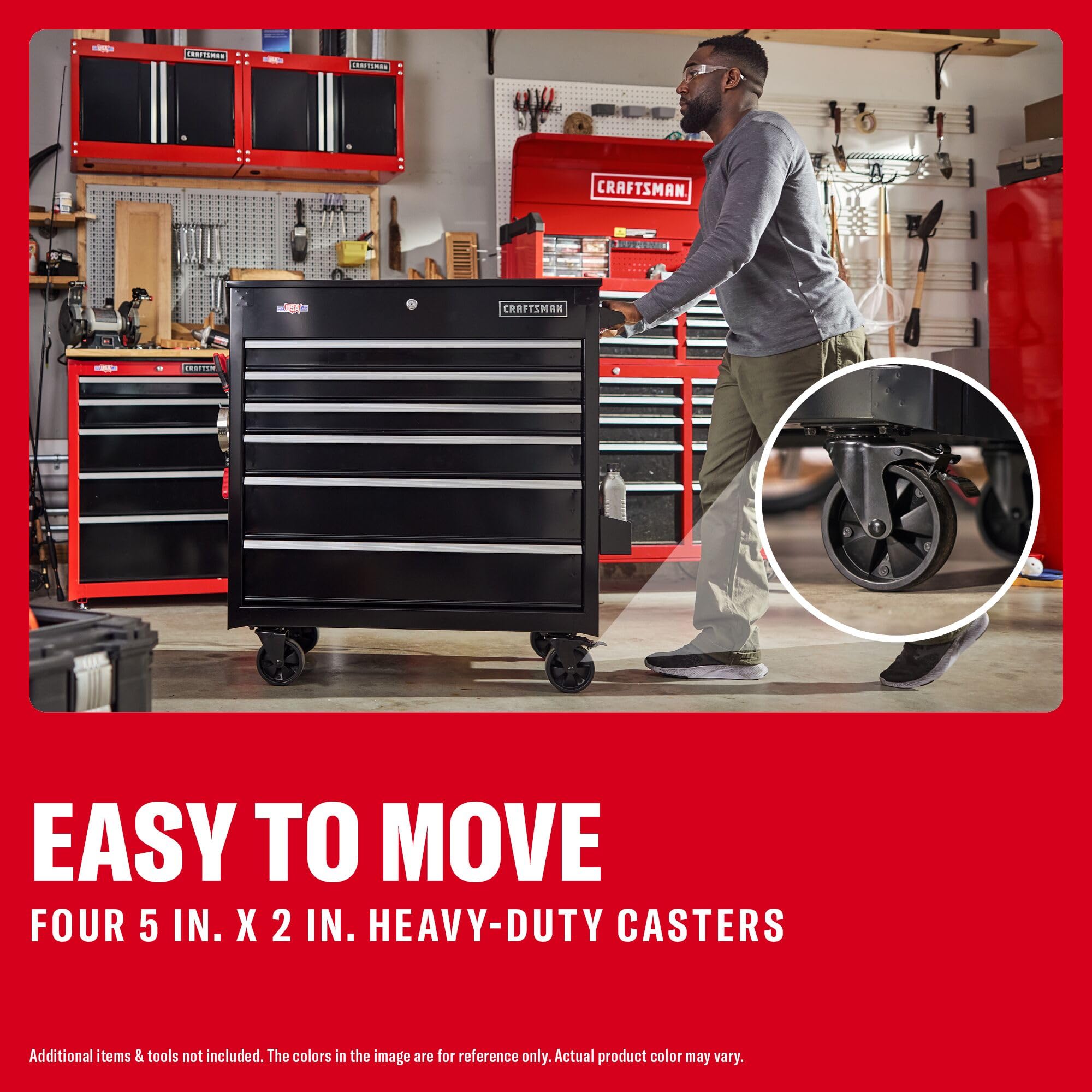 craftsman-full-bank-rolling-tool-chest-with-6-soft-close-drawers-power-outlets-r image 6