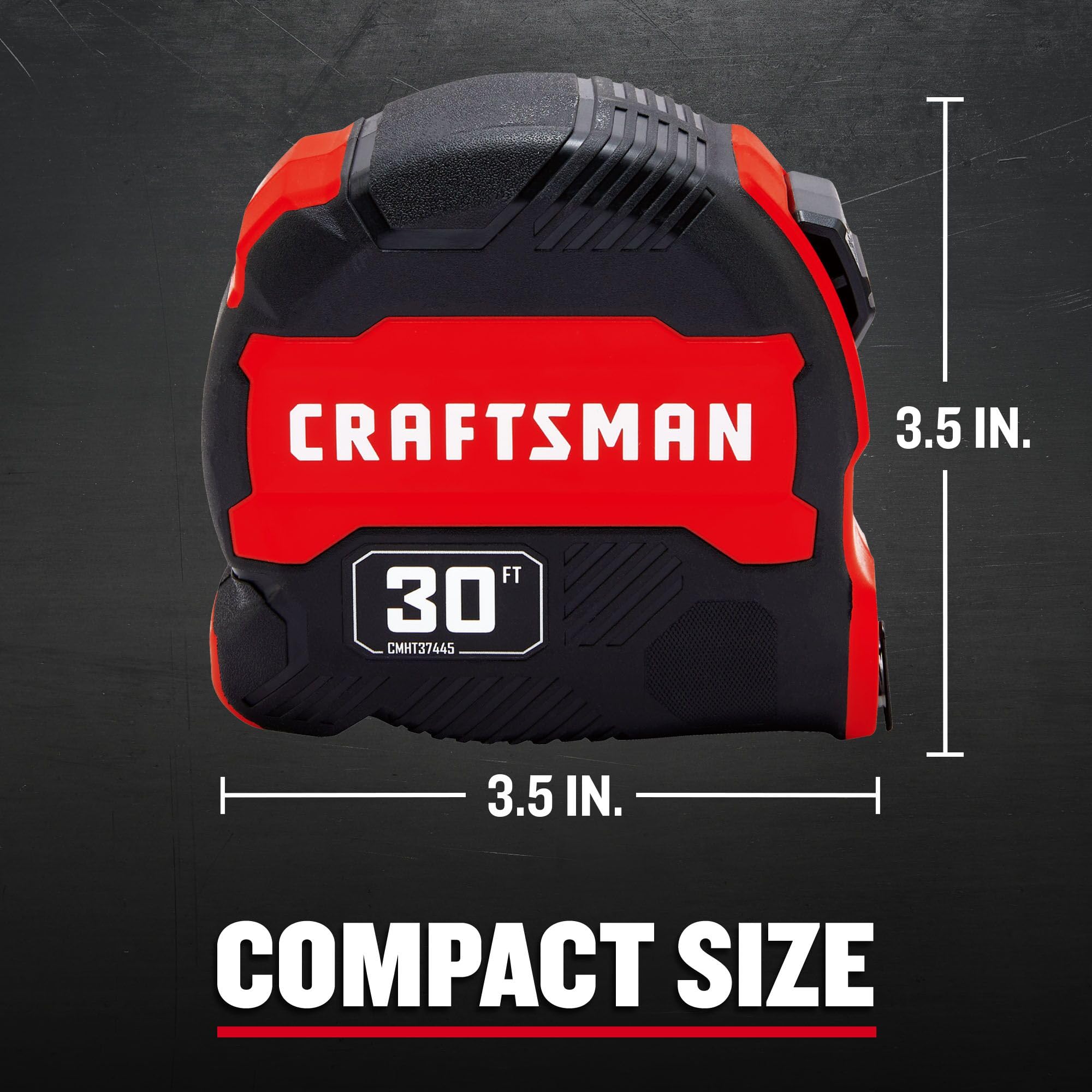 craftsman-30-ft-tape-measure-with-fraction-markings-compact-easy-grip-cmht37445s image 3