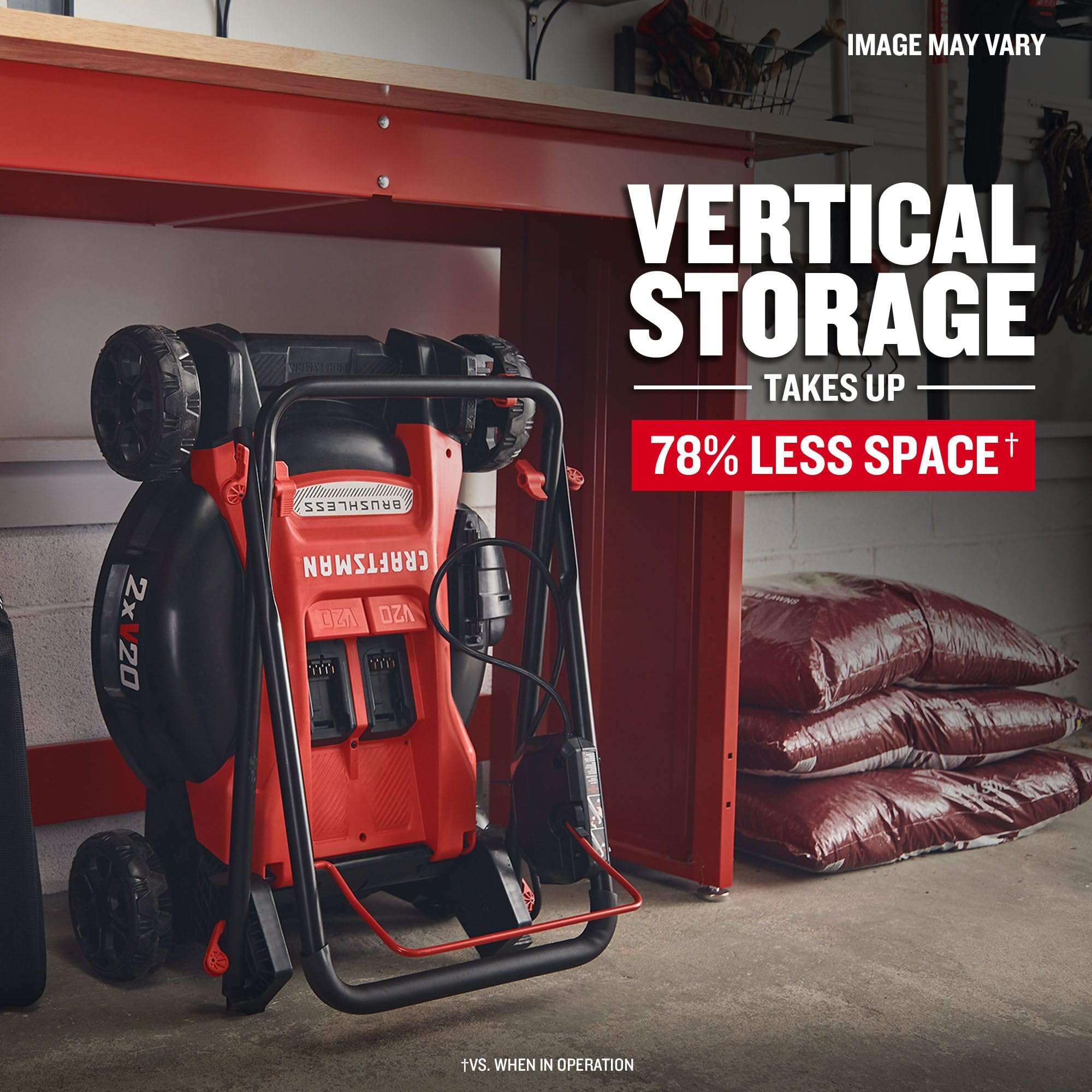 craftsman-v20-20-inch-cordless-push-lawn-mower-kit-2-x-5ah-batteries-and-charger image 6