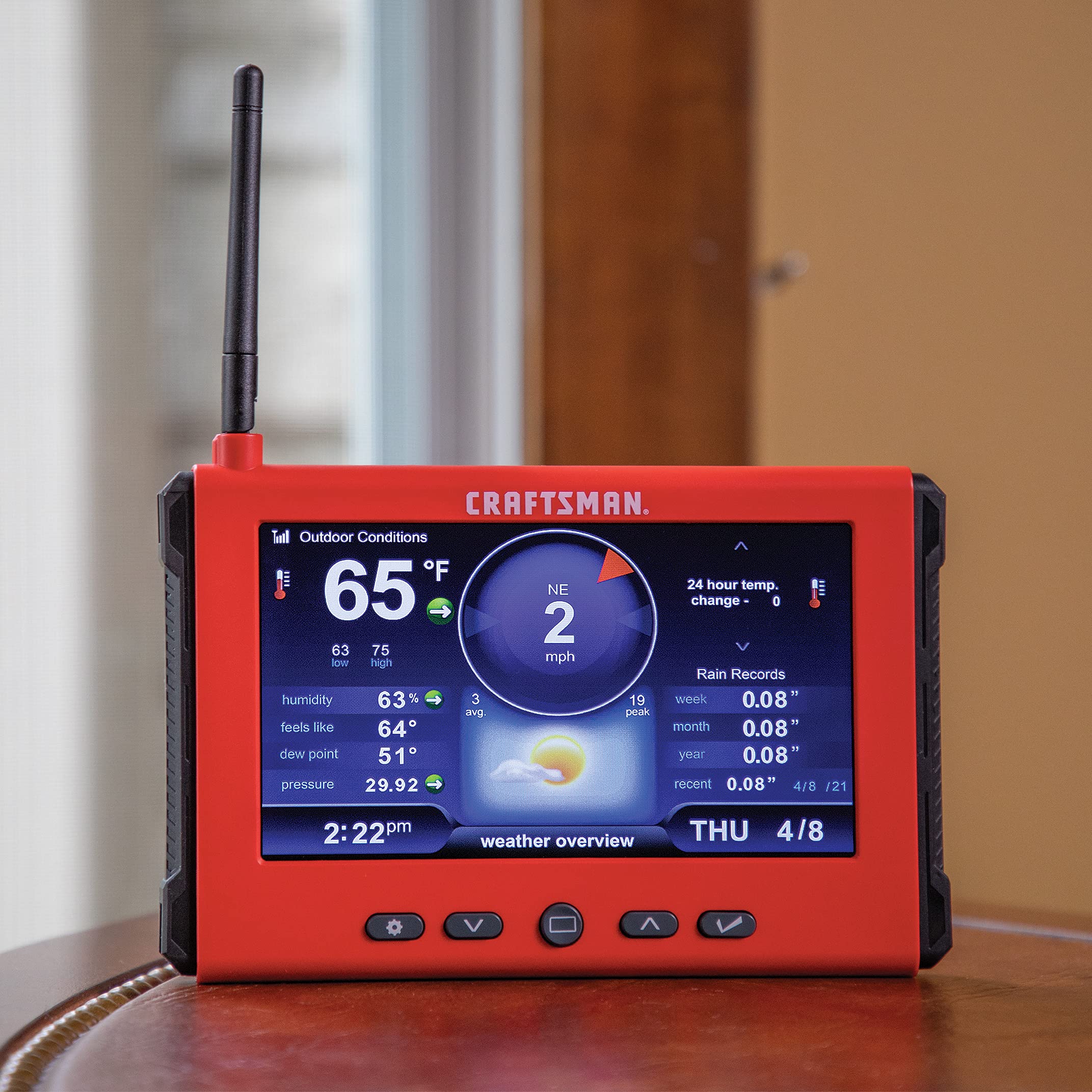 craftsman-personal-weather-station-with-hd-display-lightning-detection-wireless- image 2