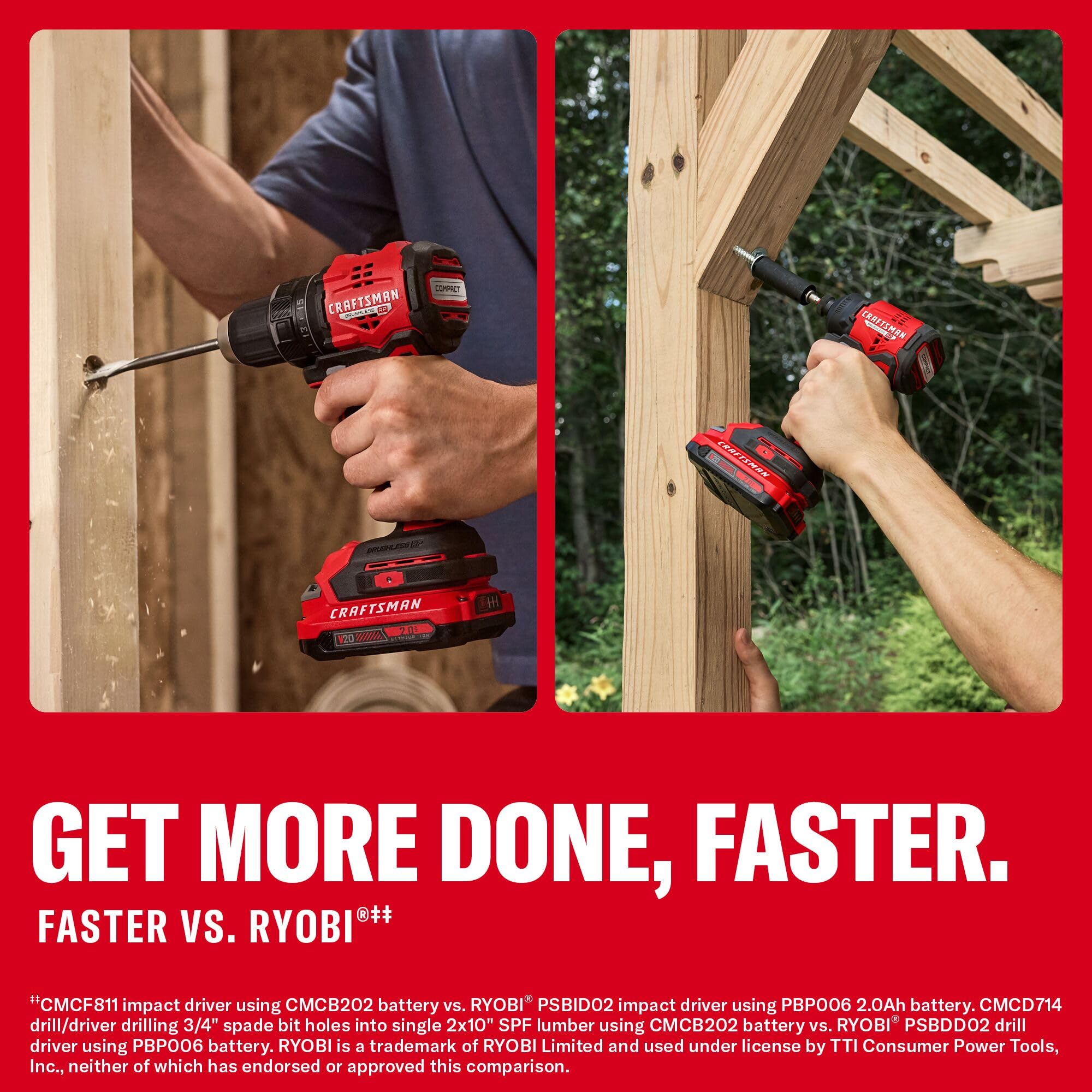 craftsman-v20-brushless-rp-compact-2-tool-combo-kit-drill-driver-impact-driver-w image 2