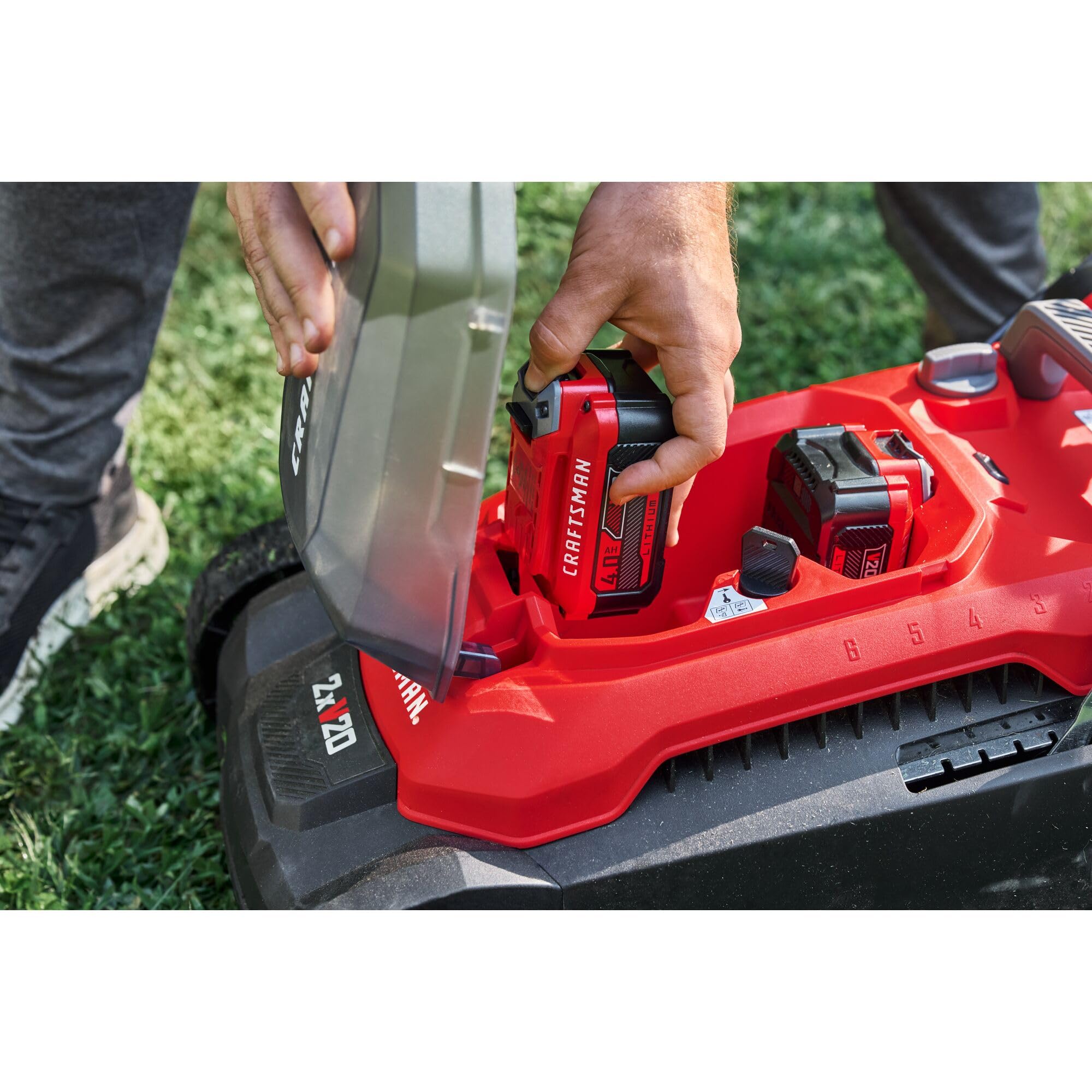 craftsman-cmcmwp120m2-15-inch-cordless-push-mower-with-2-v20-batteries-and-charg image 8