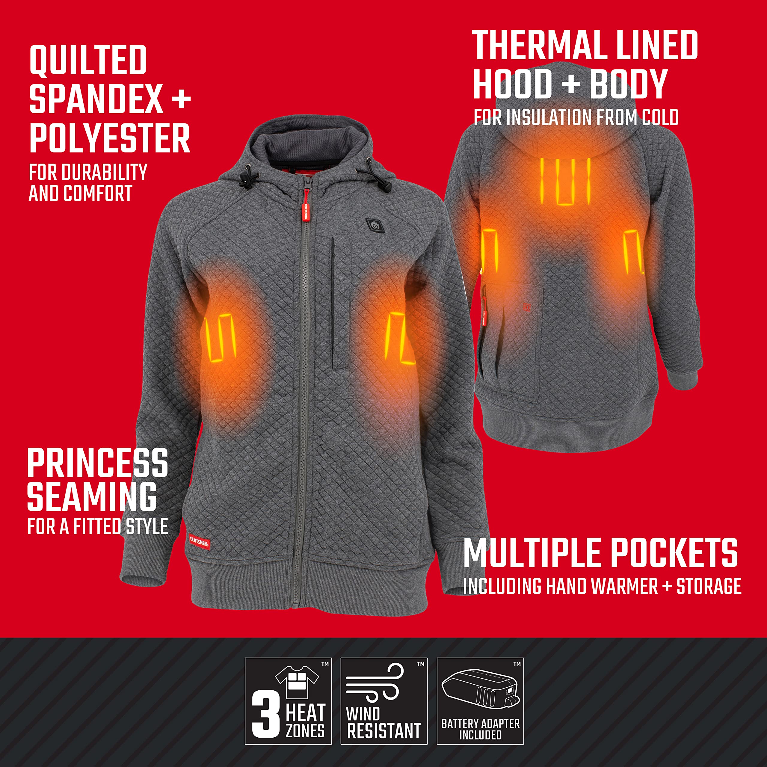 craftsman-women-s-cmxcgraj14gd1-heated-jacket-with-3-heat-zones image 4