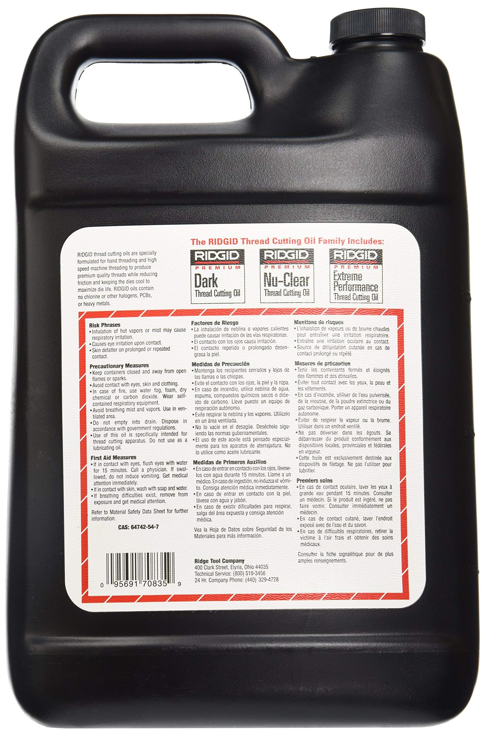 ridgid-70835-nu-clear-thread-cutting-oil-1-gallon-halogen-free-cools-and-lubrica image 2