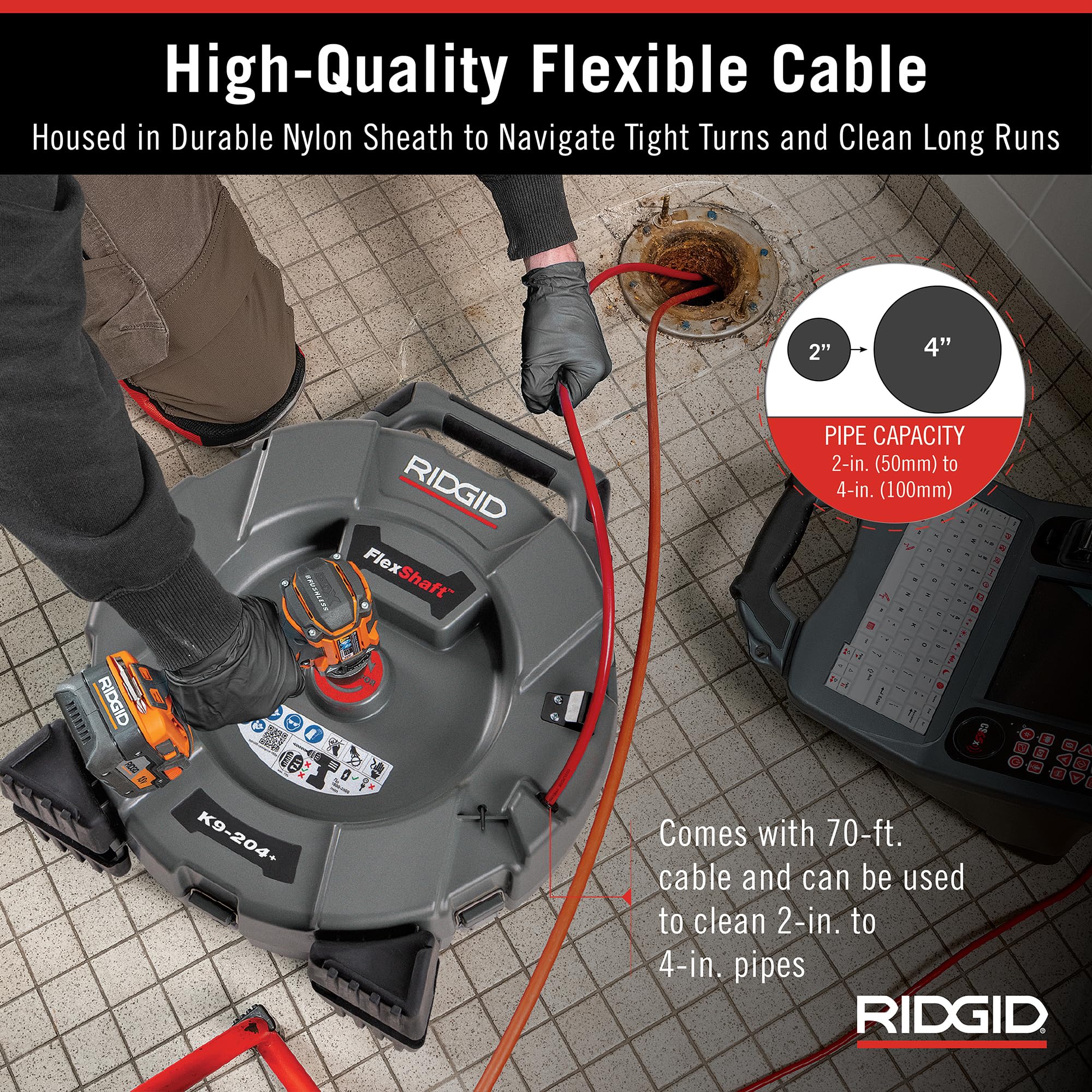 ridgid-flexshaft-k9-204-drain-cleaning-machine-76198-for-2-to-4-pipe image 7