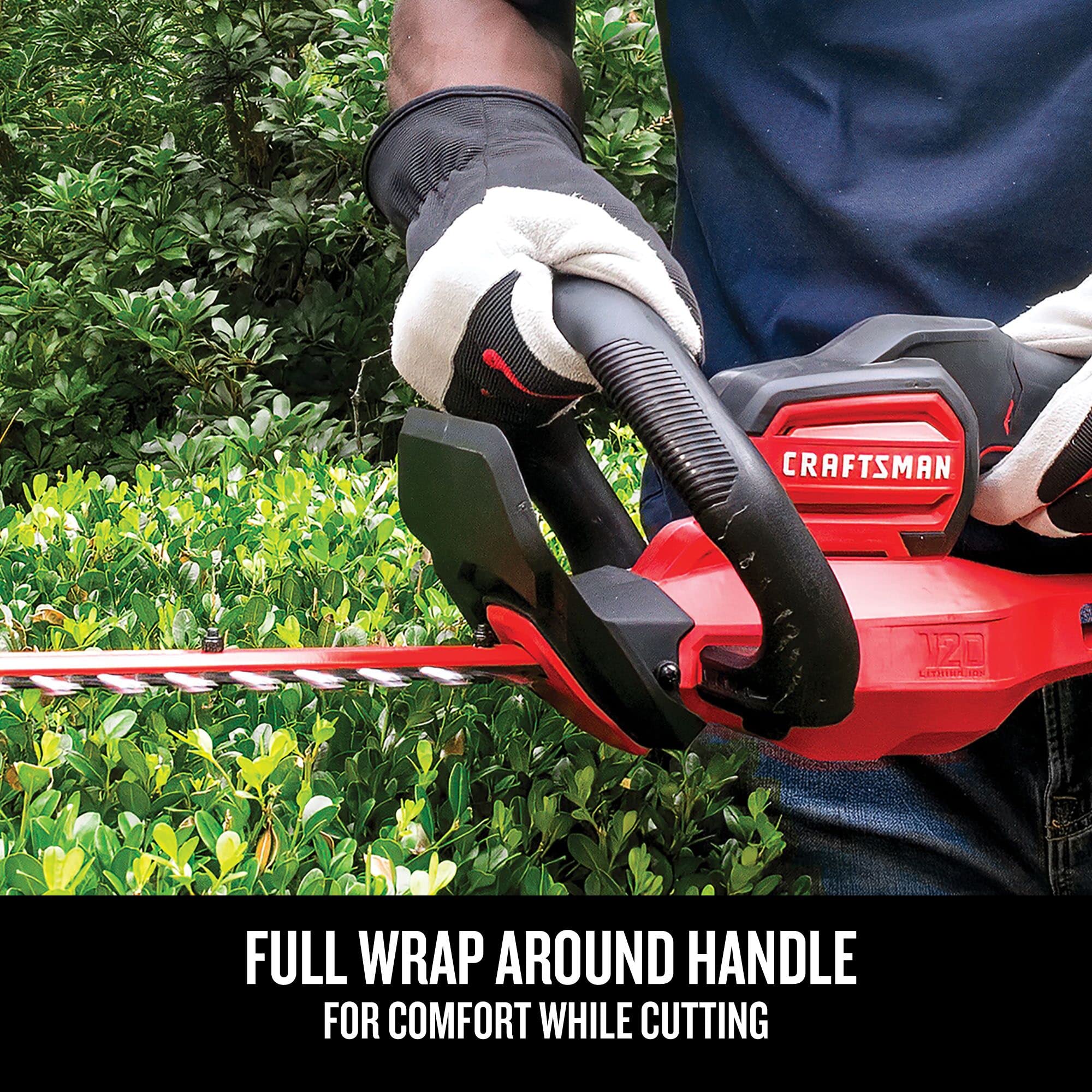 craftsman-cmchts820b-v20-cordless-22-inch-hedge-trimmer-bare-tool-dual-action-bl image 5