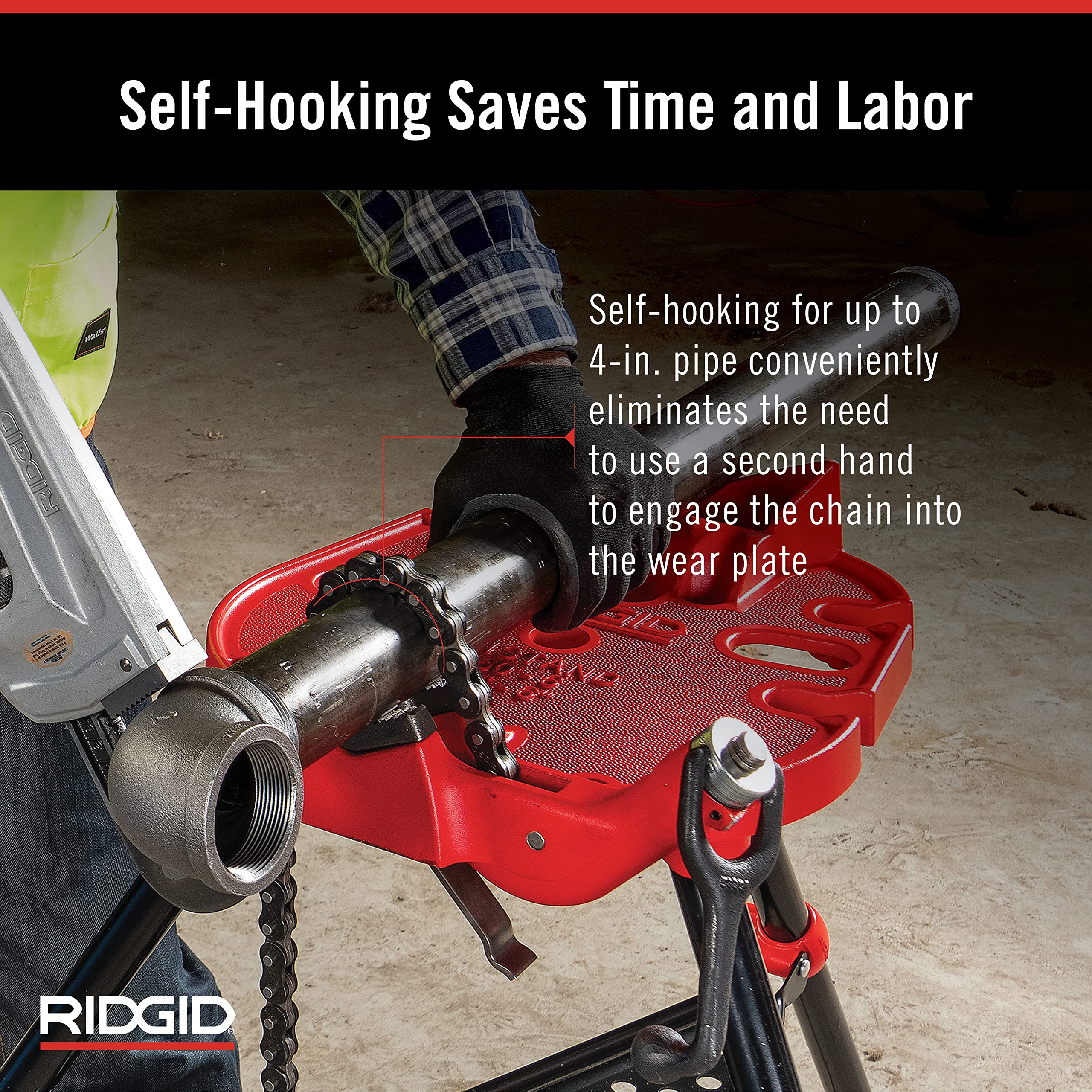 ridgid-36273-portable-tristand-chain-vise-with-folding-legs-and-tool-tray image 7