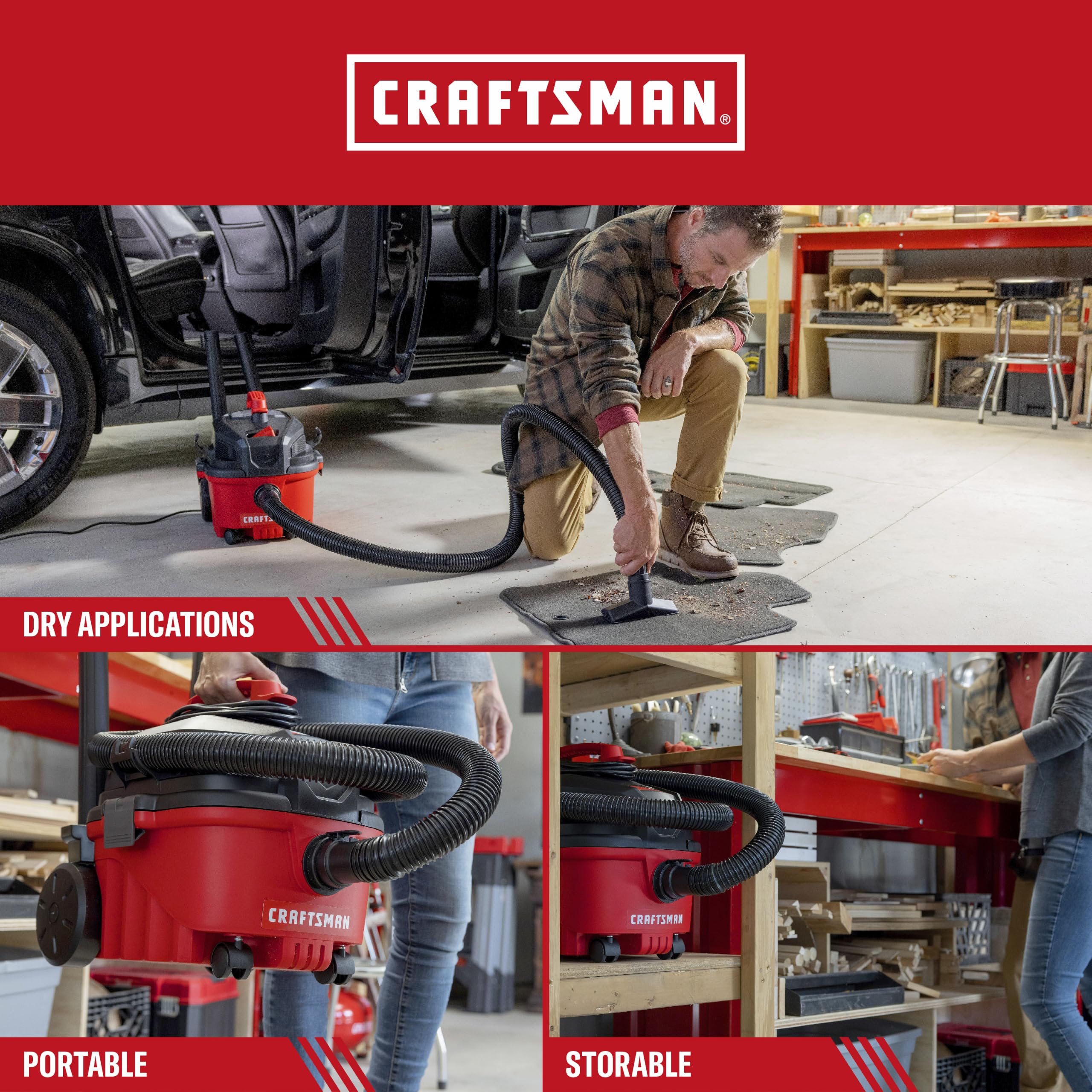 craftsman-4-gallon-5-0-peak-hp-wet-dry-shop-vacuum-cmxevbe17040-auto-detailing-h image 4