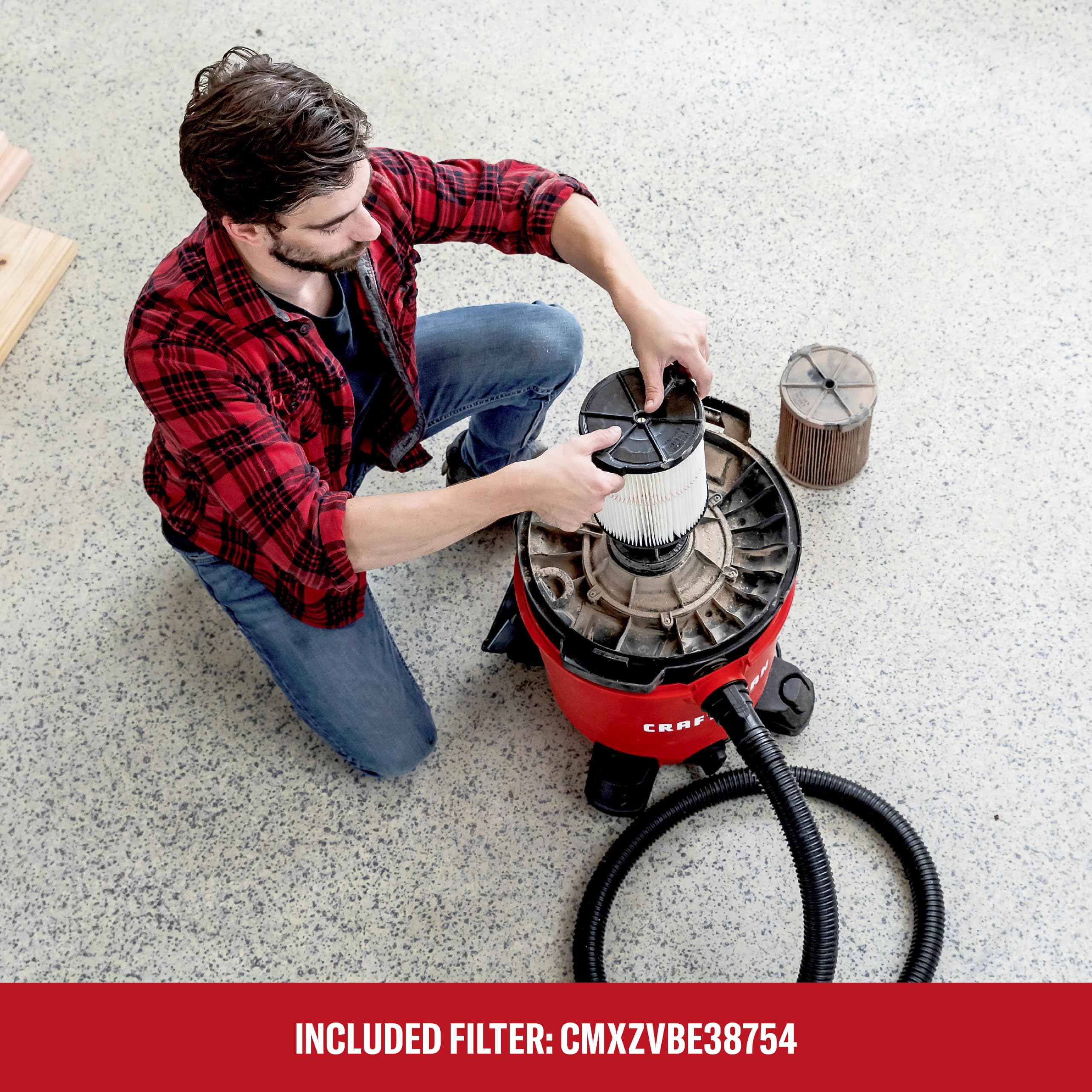 craftsman-9-gallon-4-25-peak-hp-wet-dry-shop-vacuum-cmxevbe17590-with-blower-por image 5