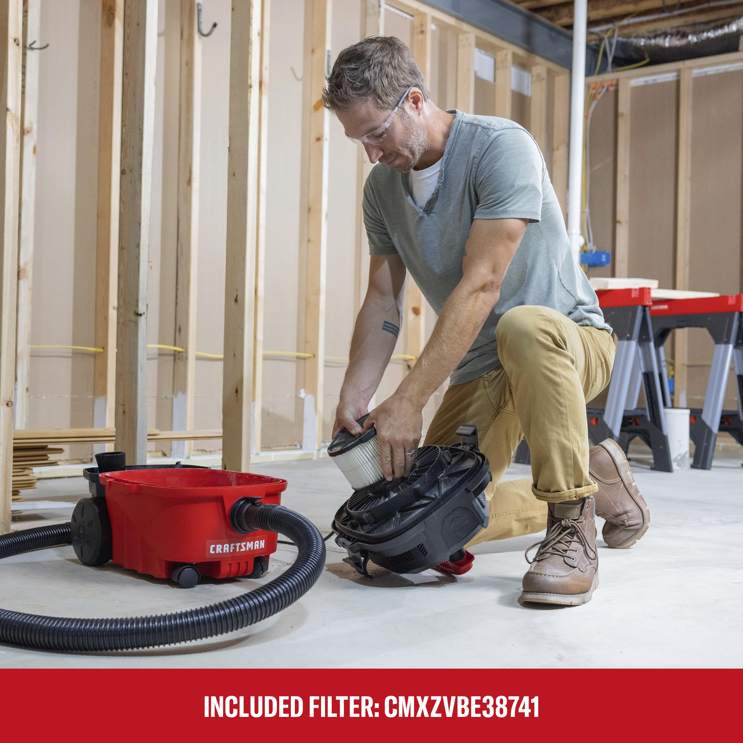 craftsman-4-gallon-5-0-peak-hp-wet-dry-shop-vacuum-cmxevbe17040-auto-detailing-h image 5