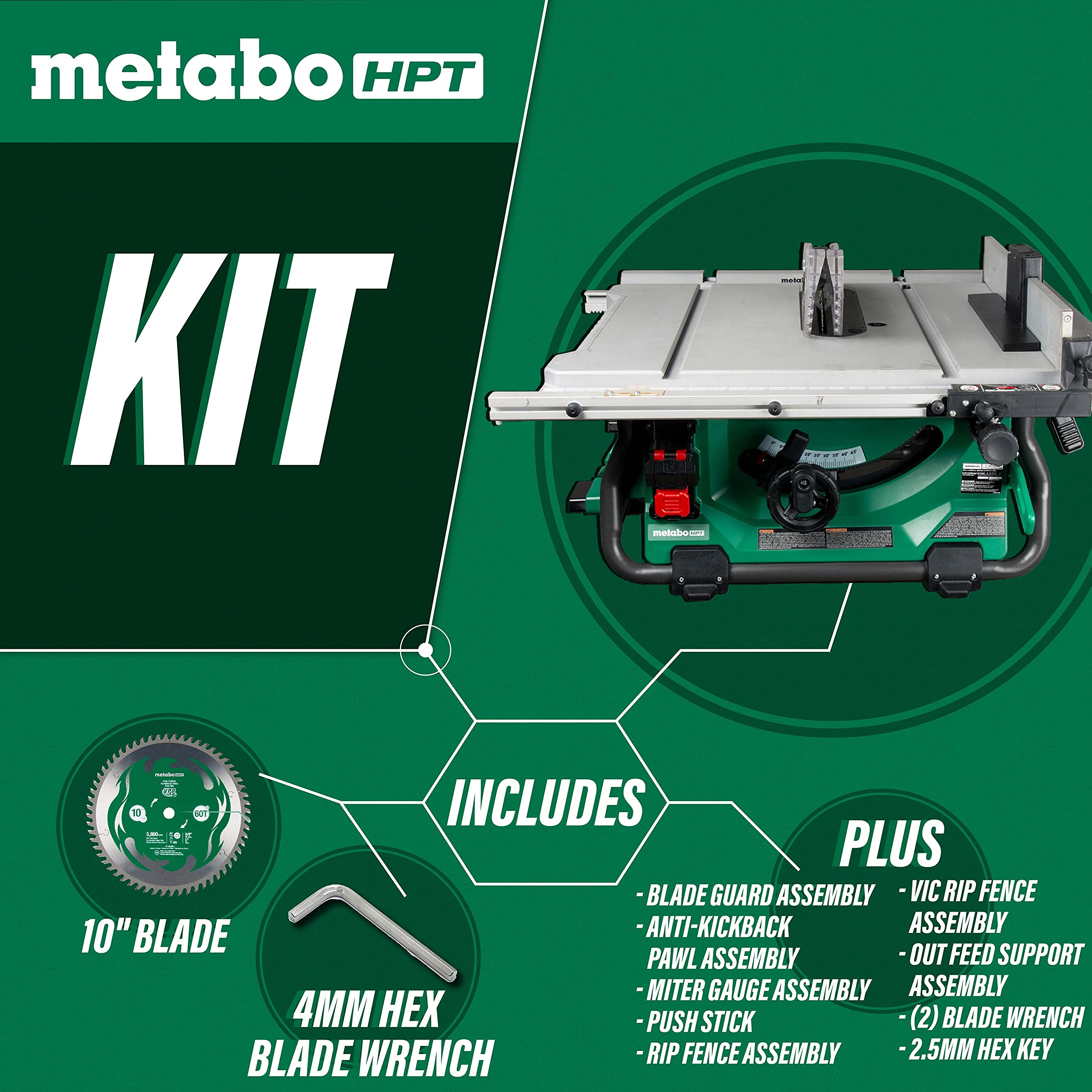 metabo-hpt-multivolt-36v-10-inch-cordless-table-saw-with-brushless-motor-c3610dr image 3