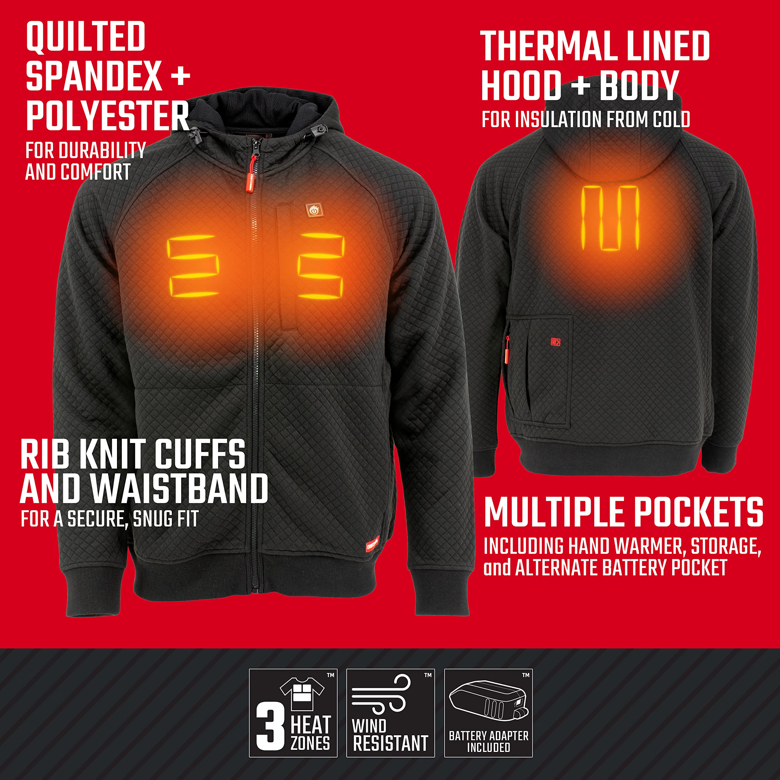 craftsman-unisex-quilted-heated-jacket-with-3-heat-zones-cmxcgraj15 image 4
