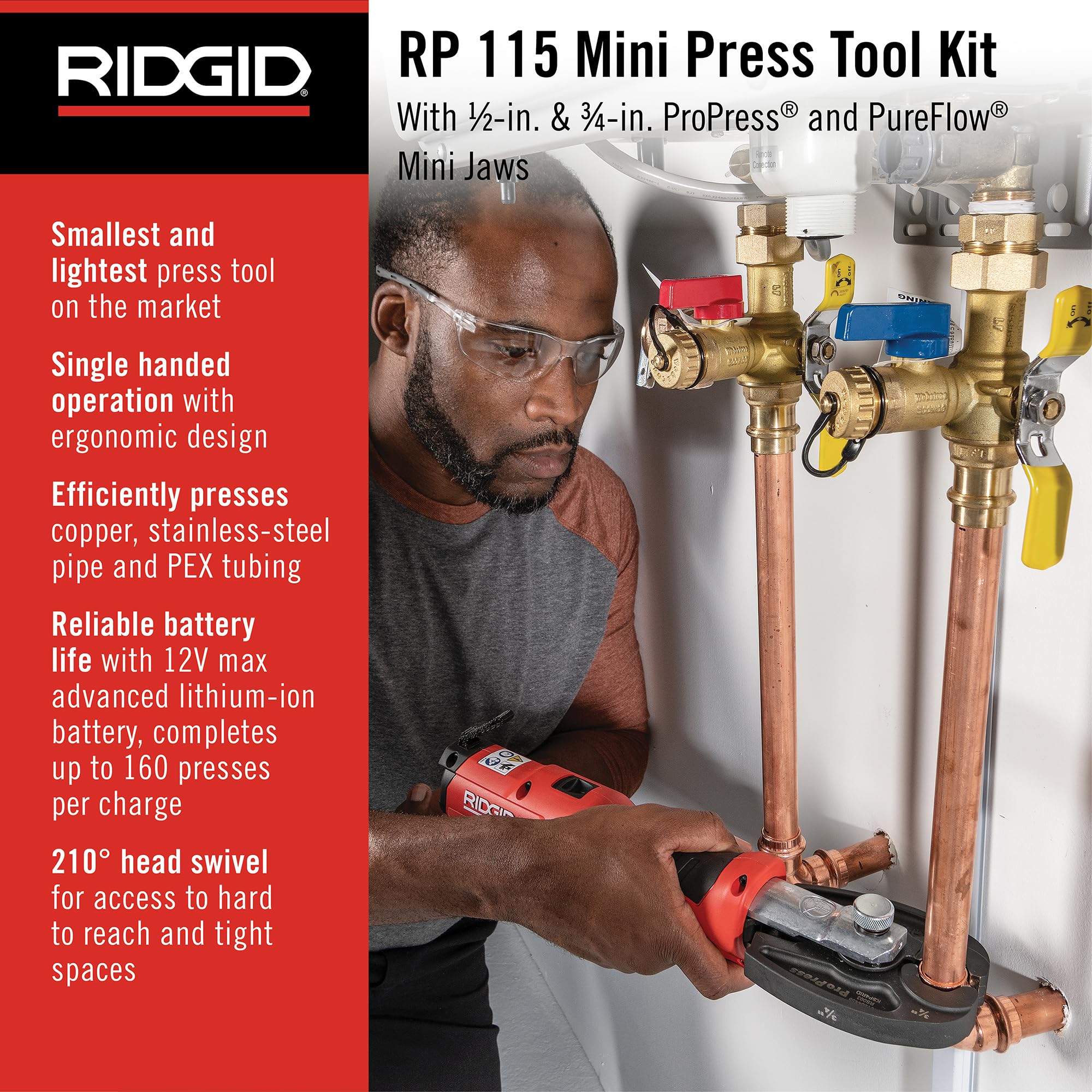ridgid-rp-115-mini-press-tool-kit-with-1-2-3-4-propress-pureflow-jaws-72558 image 3