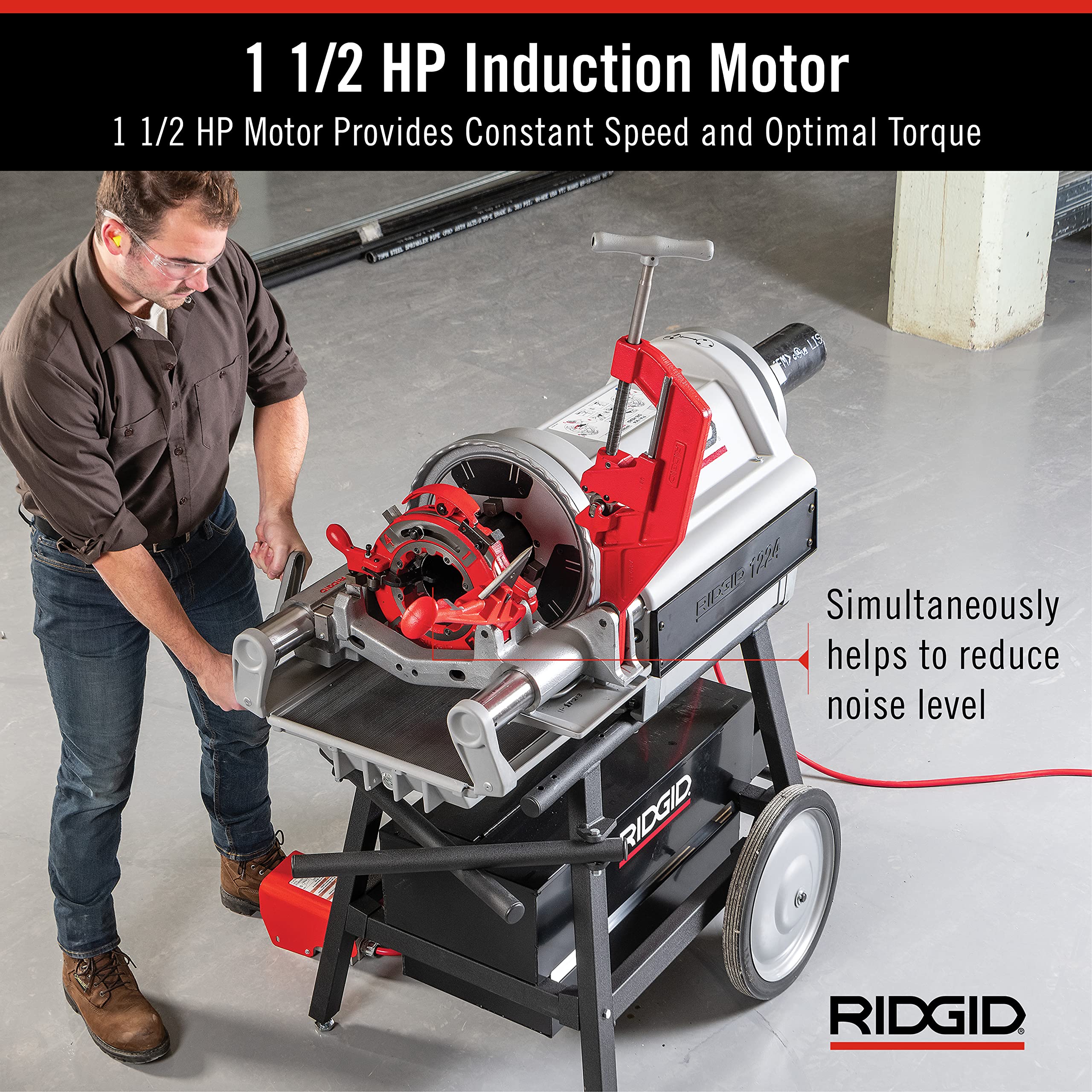 ridgid-26092-model-1224-npt-threading-machine-with-hammer-chuck-25-sale image 5