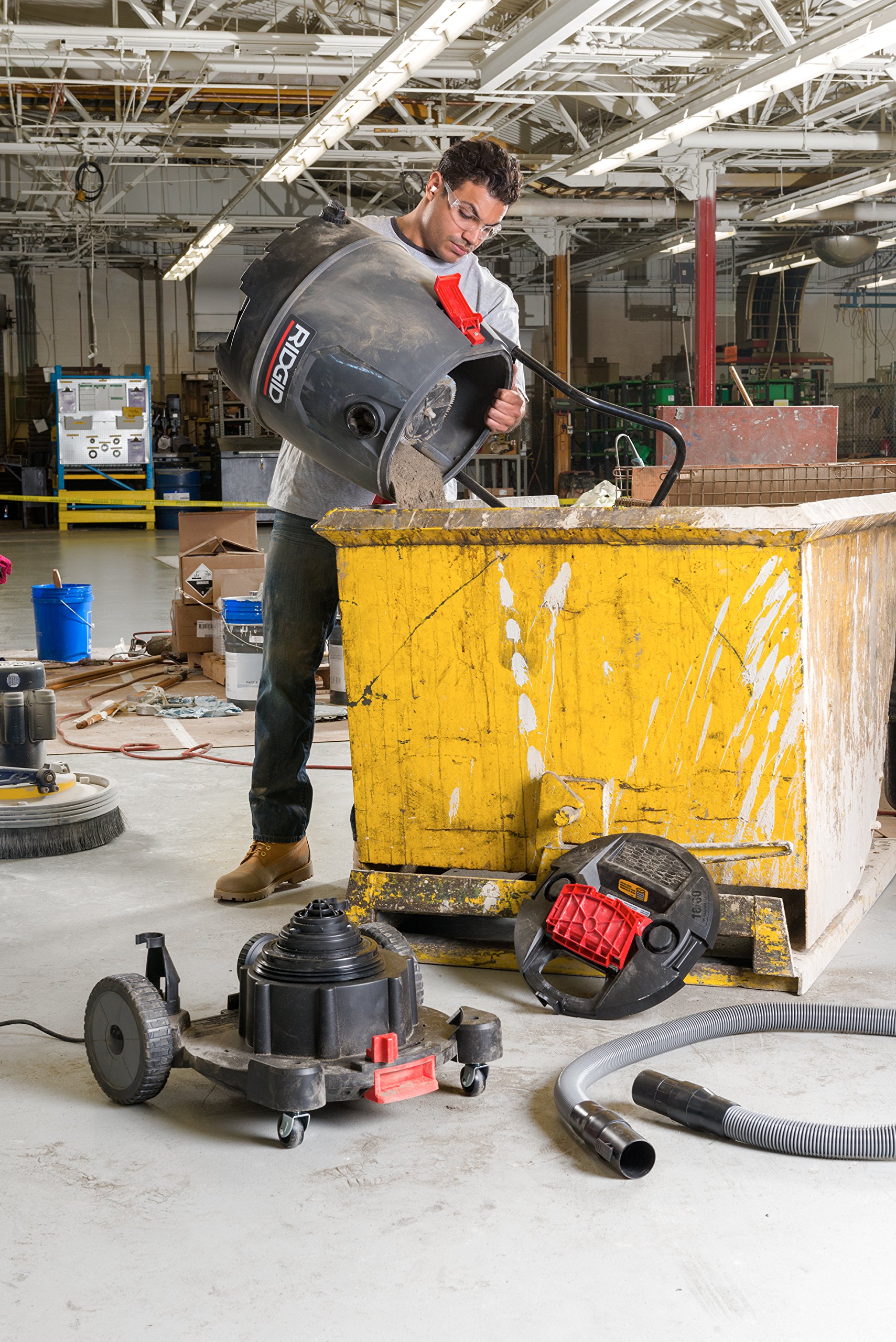 ridgid-50338-1650rv-16-gallon-wet-dry-vacuum-6-5-peak-hp-motor-on-bottom-design- image 5