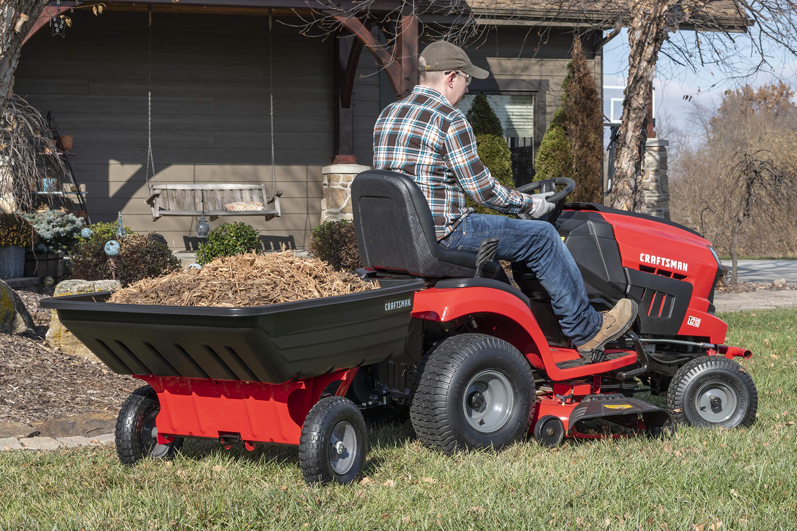craftsman-tow-poly-dump-cart-for-lawn-tractors-and-atvs-350-lb-capacity-10-cu-ft image 3