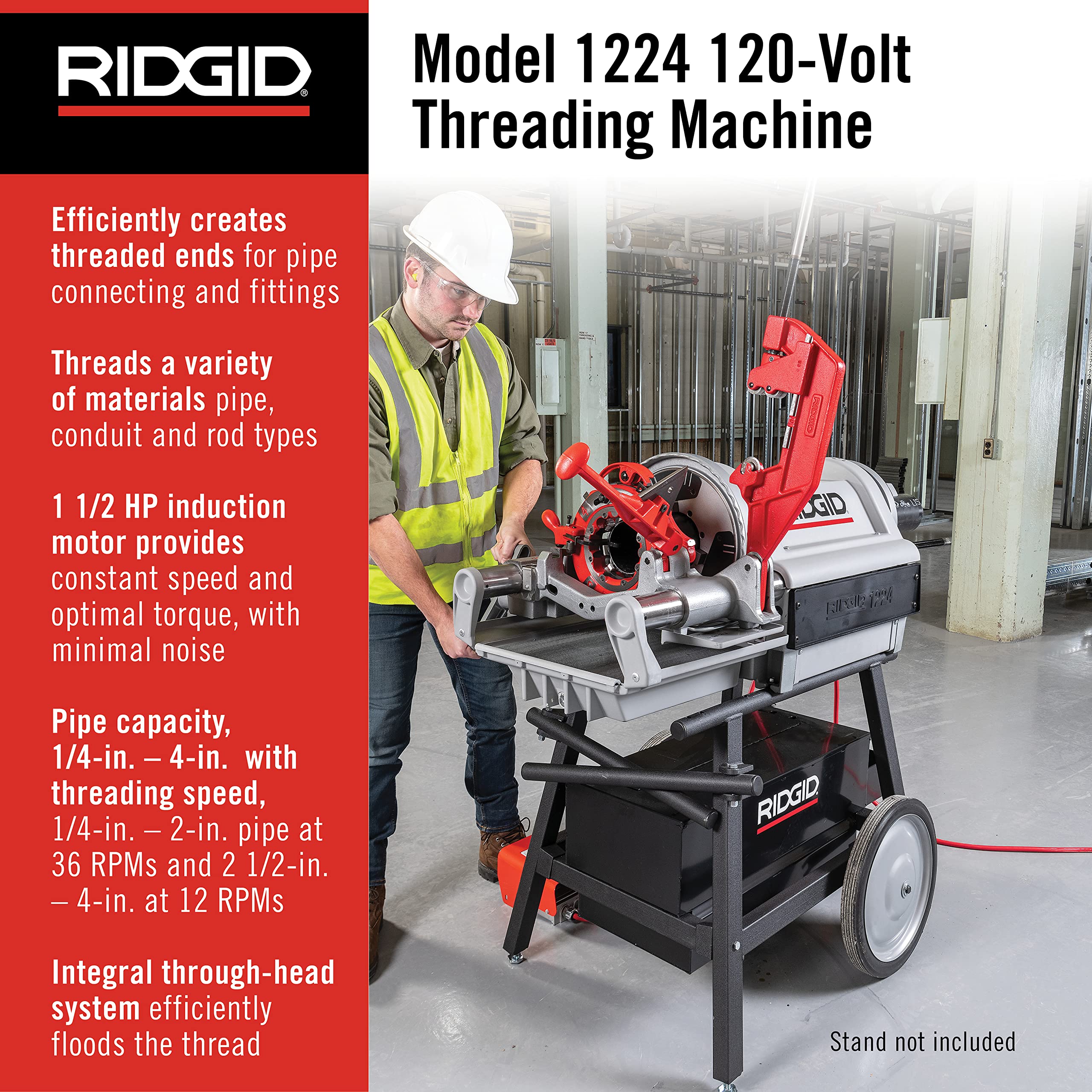 ridgid-26092-model-1224-npt-threading-machine-with-hammer-chuck-25-sale image 2