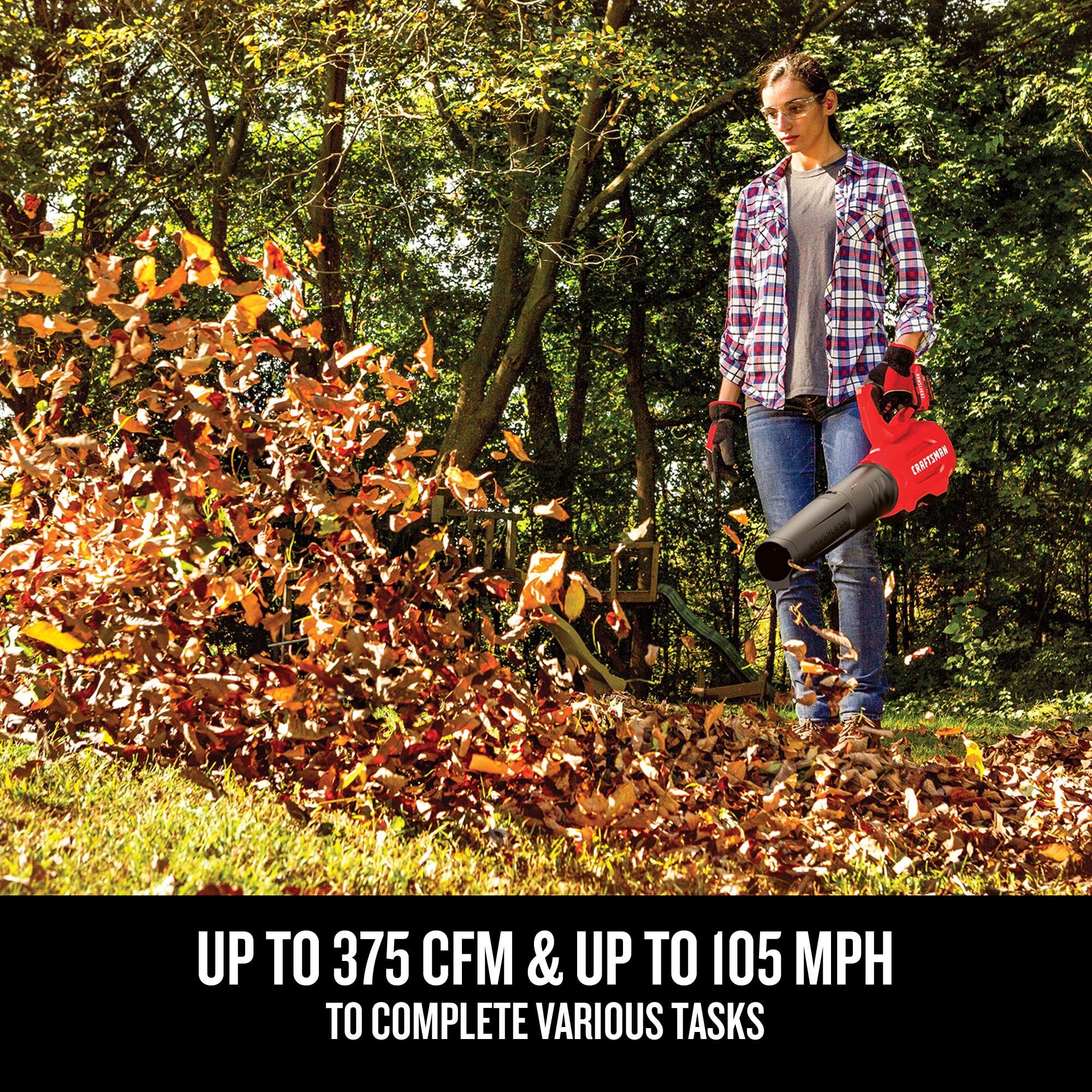 craftsman-v20-cordless-leaf-blower-kit-with-4-0ah-battery-charger-cmcbl720m1 image 6