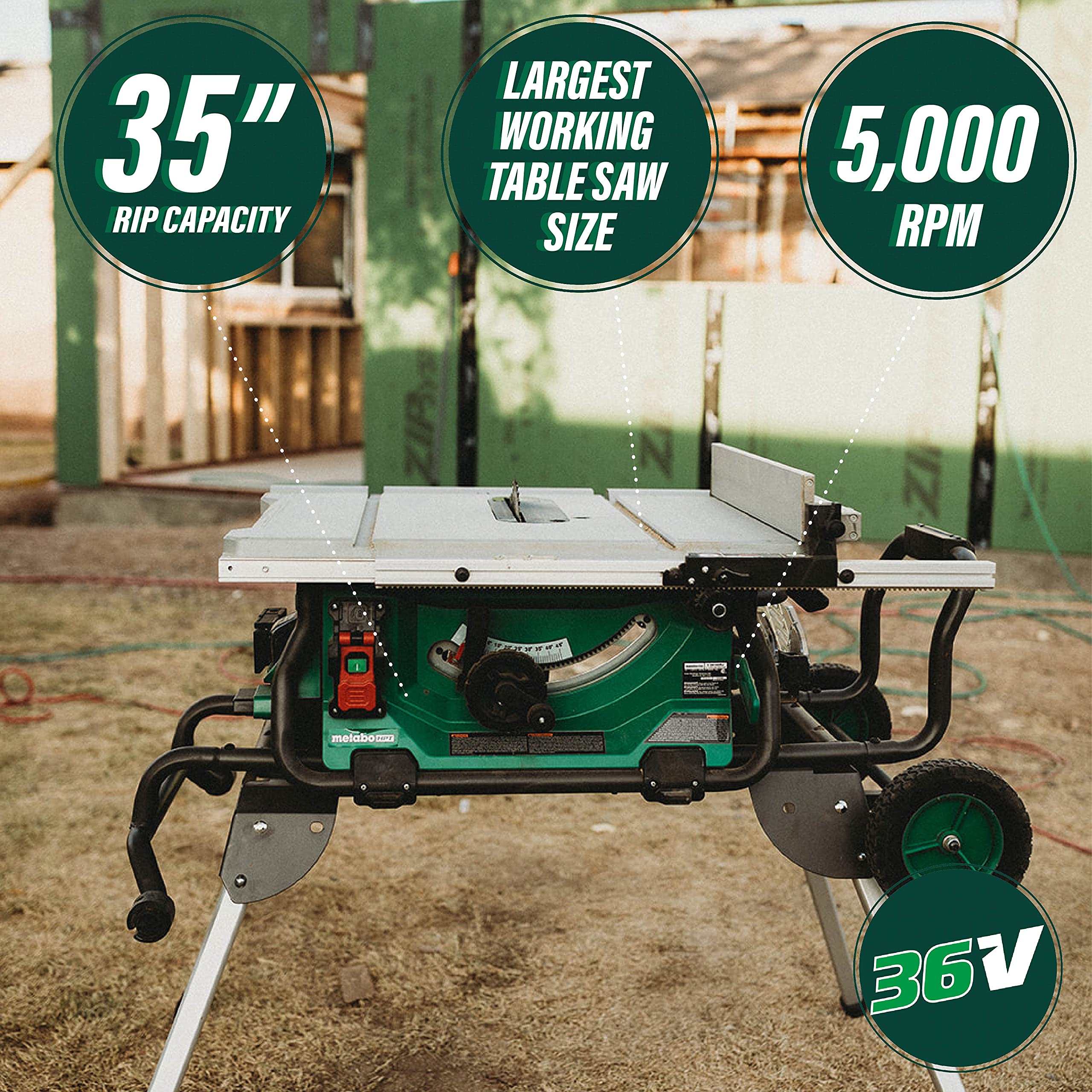 metabo-hpt-multivolt-36v-10-inch-cordless-table-saw-with-brushless-motor-c3610dr image 2