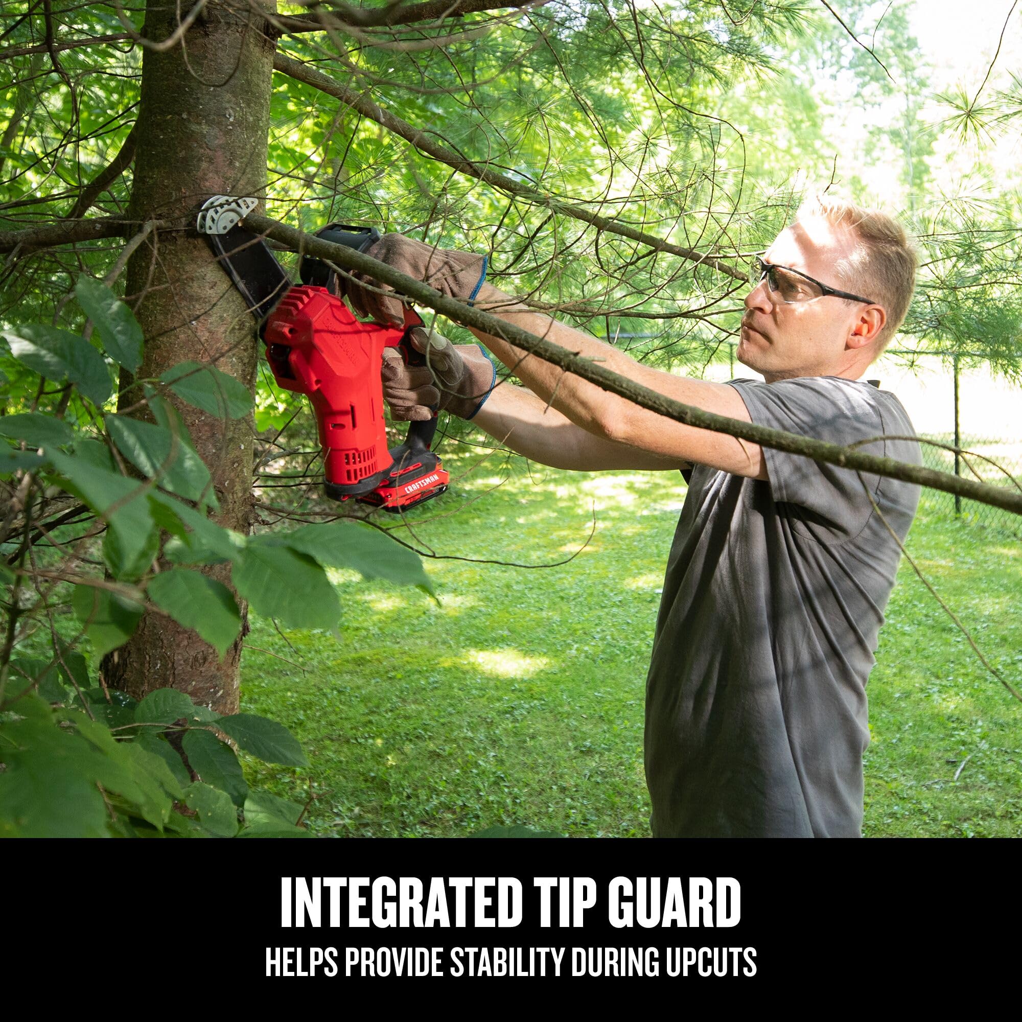 craftsman-v20-cmccs320d1-6-mini-cordless-chainsaw-kit-with-2ah-battery-charger image 4