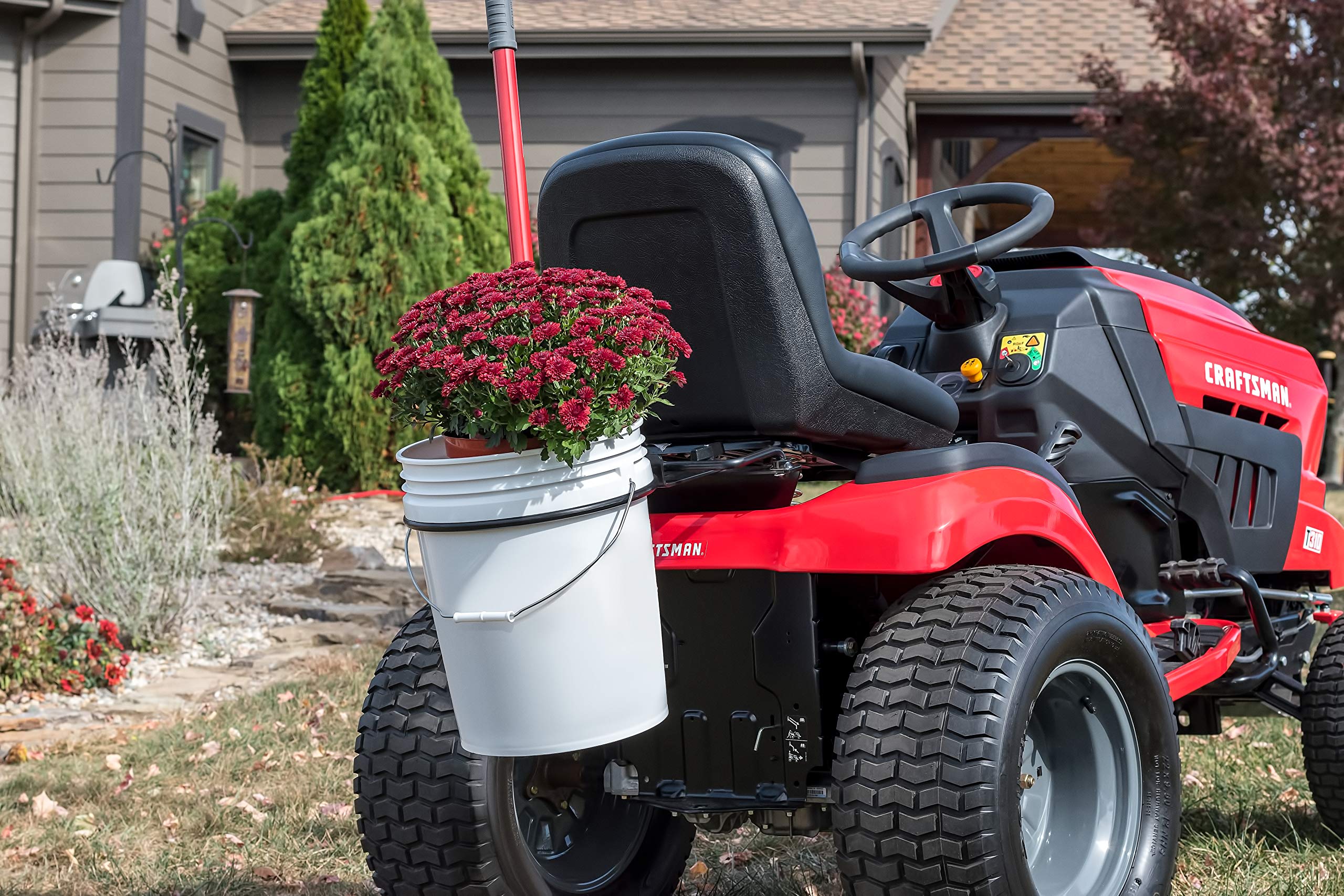 craftsman-cmxgzbf450565-40lb-capacity-steel-bucket-bracket-for-lawn-tractors-fit image 6