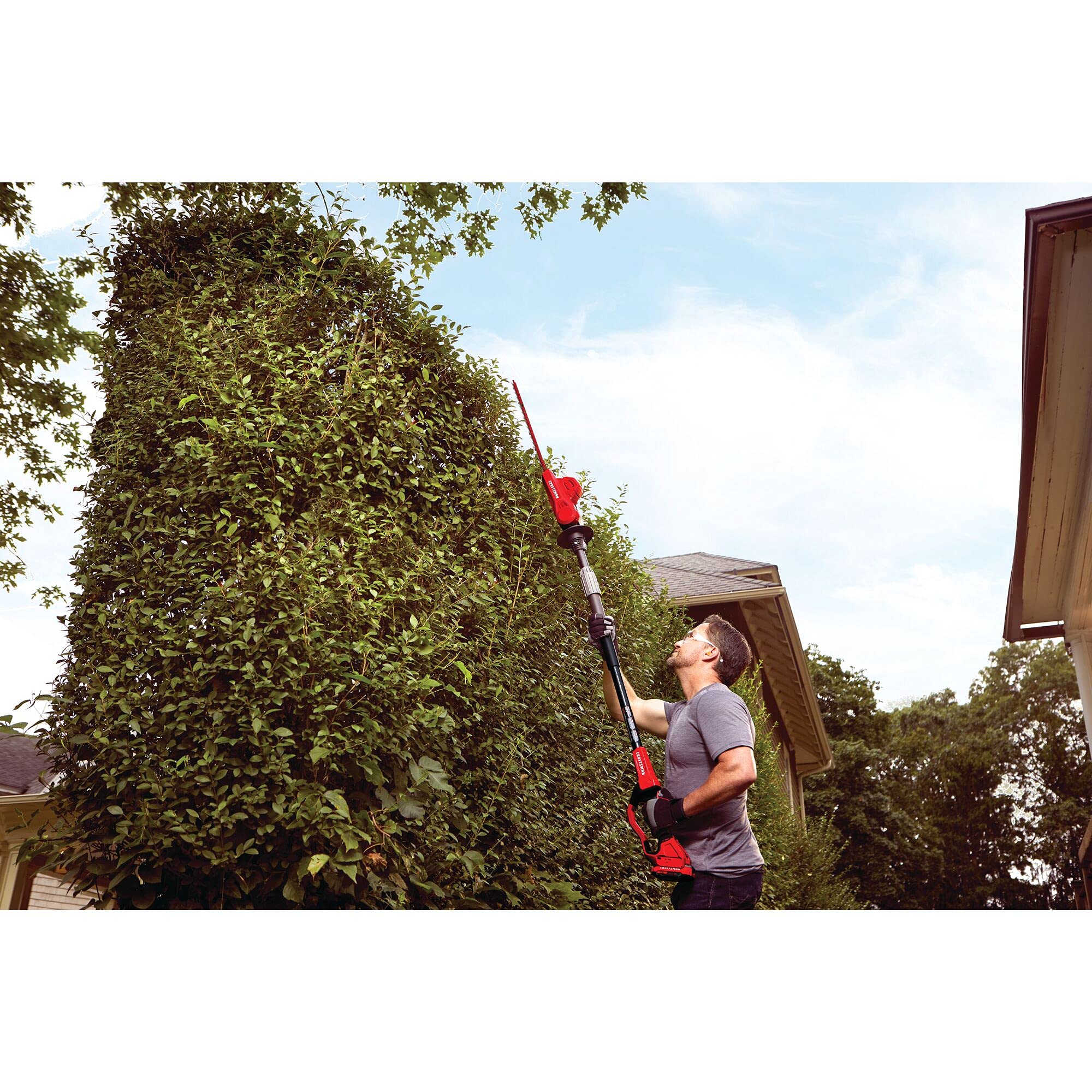 craftsman-cmcpht818b-v20-18-inch-cordless-pole-hedge-trimmer-tool-only image 7