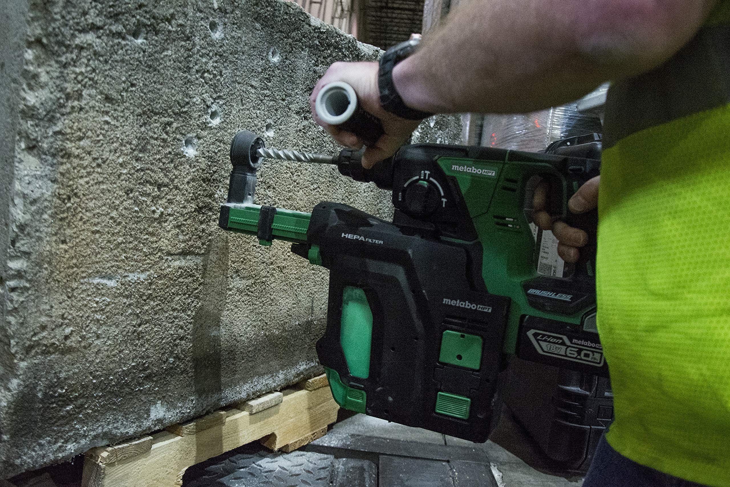 metabo-hpt-402976m-dust-extraction-attachment-for-dh18dblp4-rotary-hammer image 2