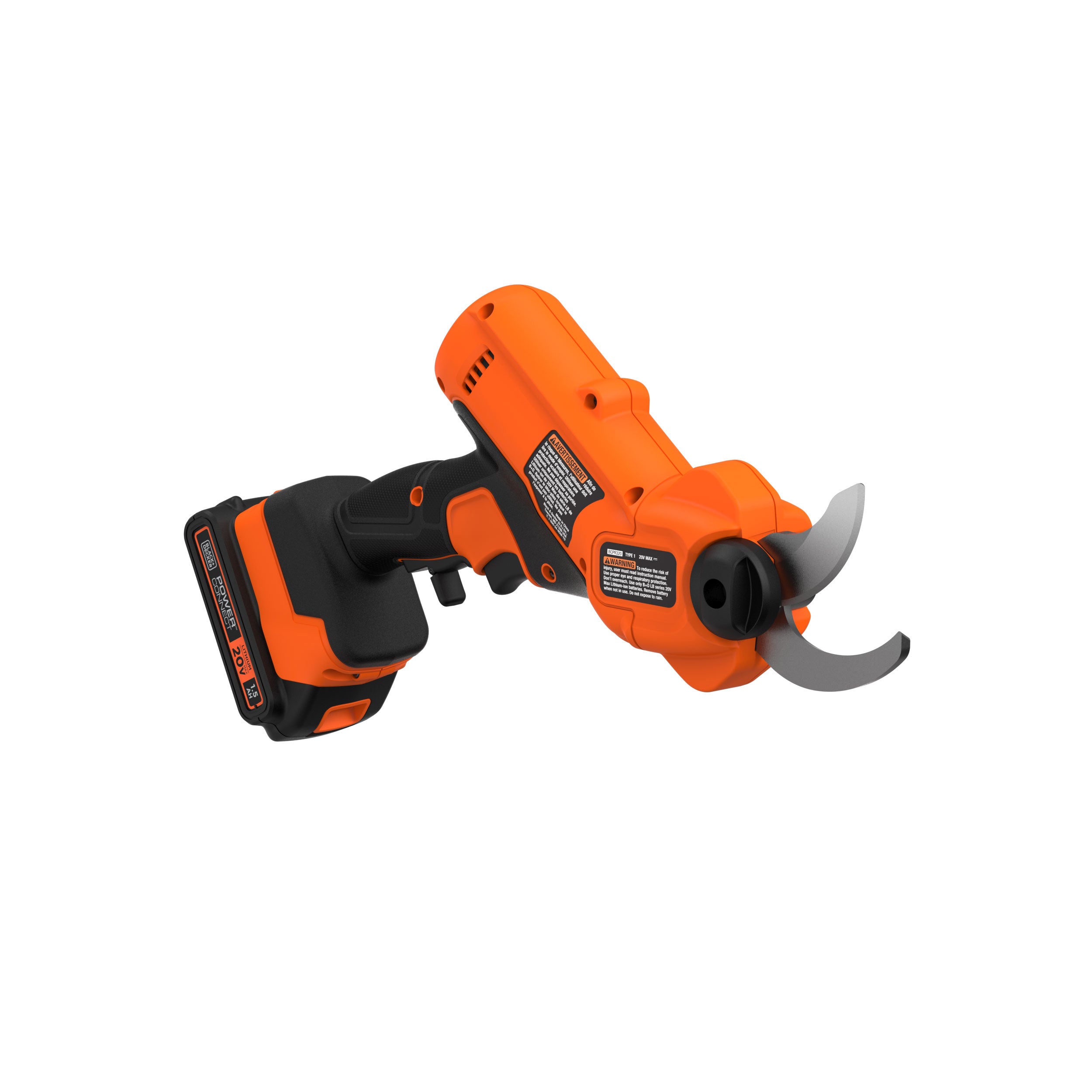 black-decker-20v-max-powerconnect-cordless-pruner-kit-with-battery-and-charger image 4