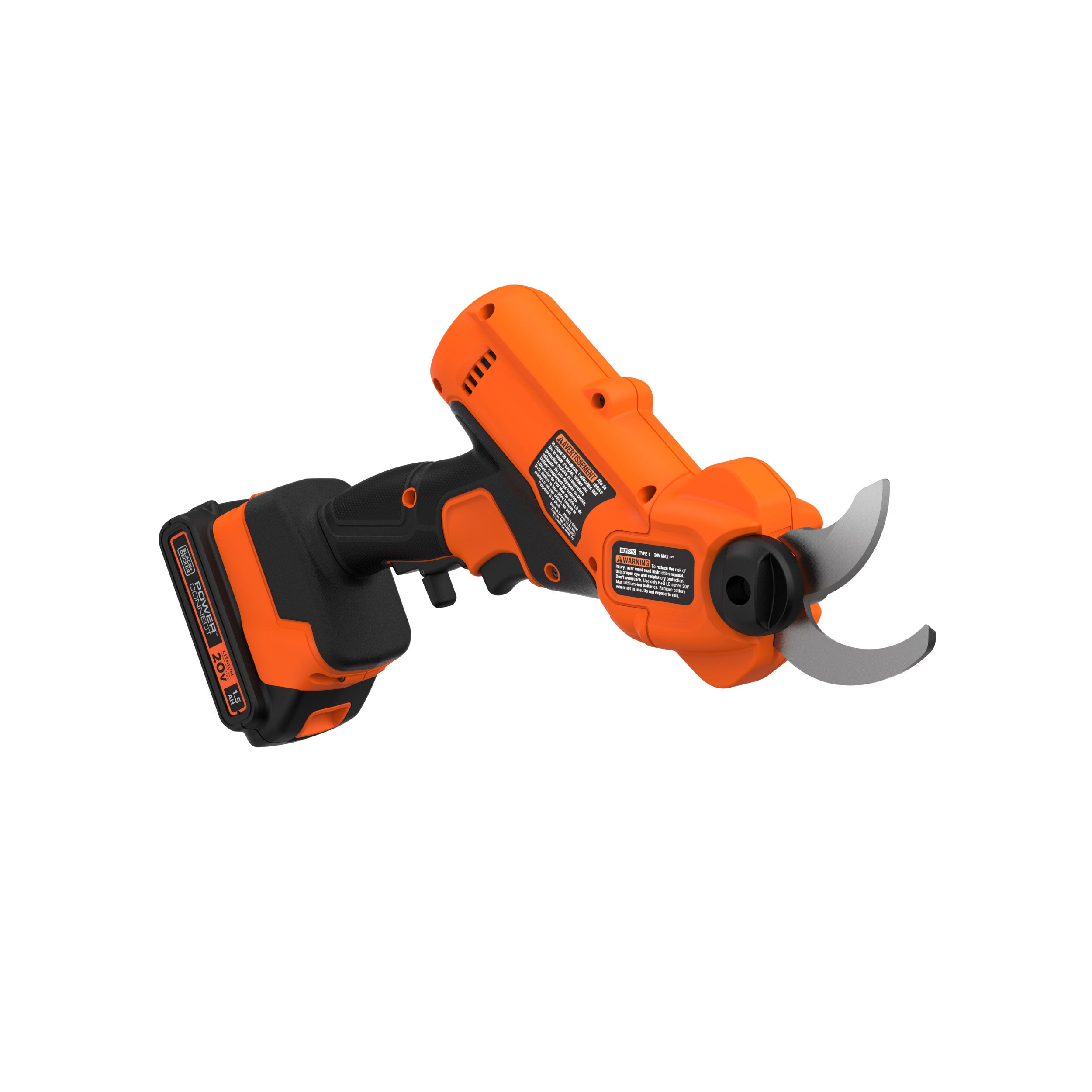 black-decker-20v-max-powerconnect-cordless-pruner-kit-with-battery-and-charger image 5