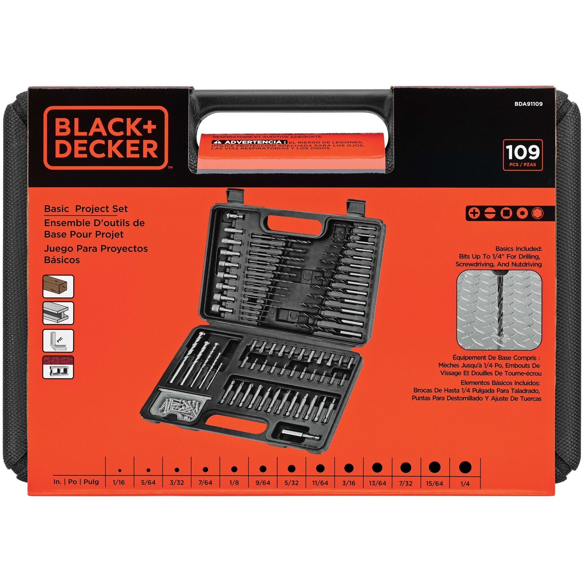 black-decker-109-piece-screwdriver-bit-set-and-drill-bit-set image 2