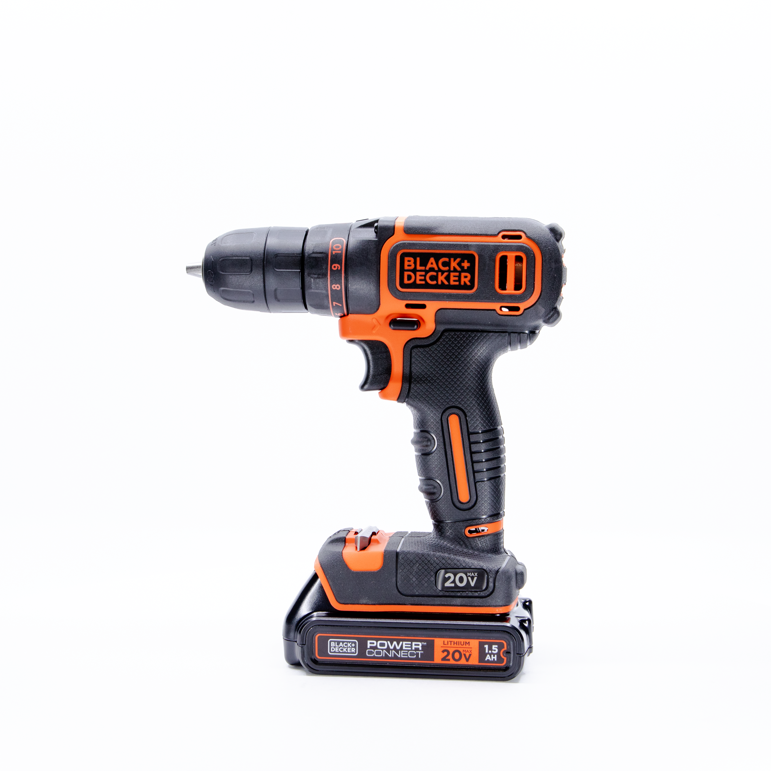 black-decker-20v-max-powerconnect-cordless-3-8-drill-driver-kit-battery-charger- image 5