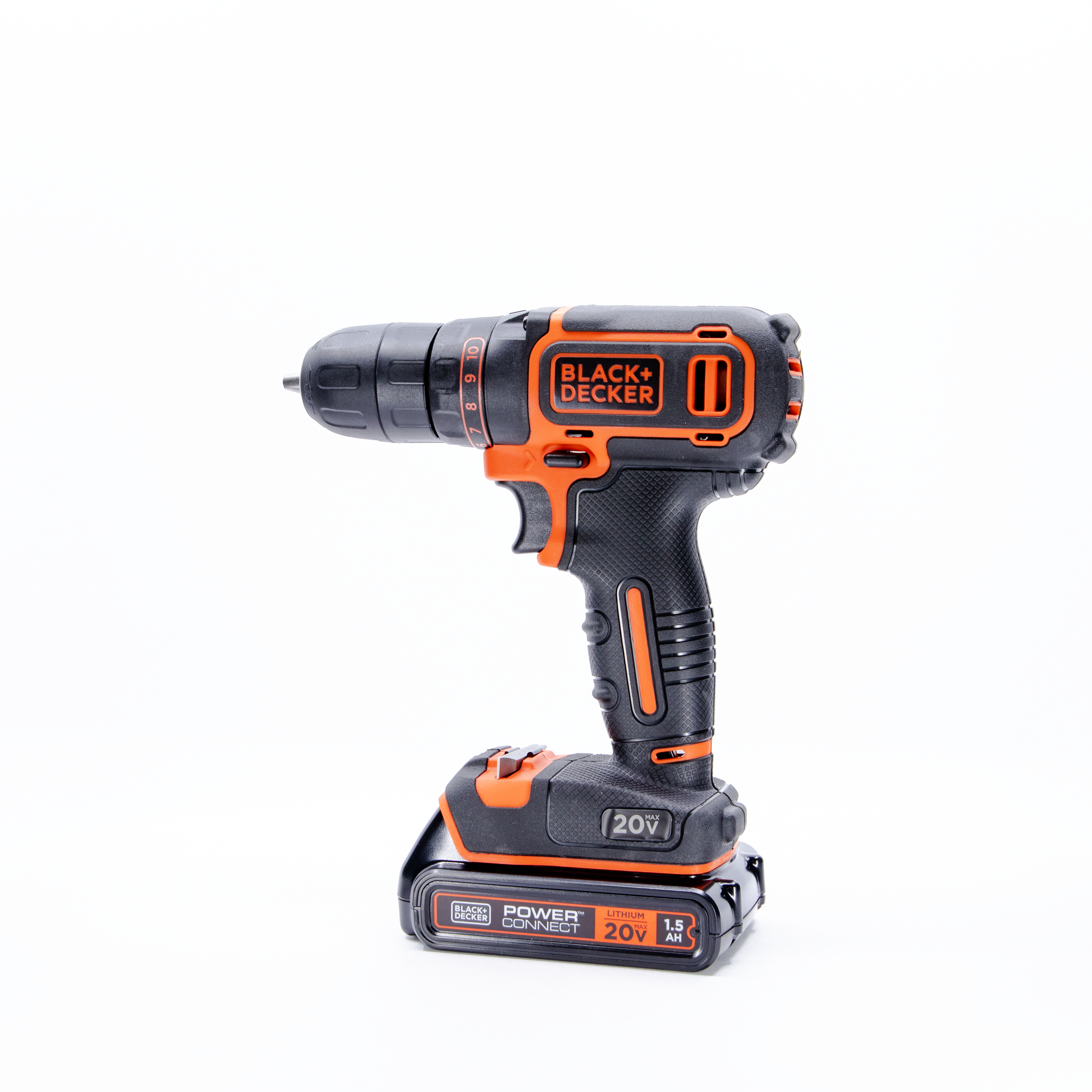 black-decker-20v-max-powerconnect-cordless-3-8-drill-driver-kit-battery-charger- image 6