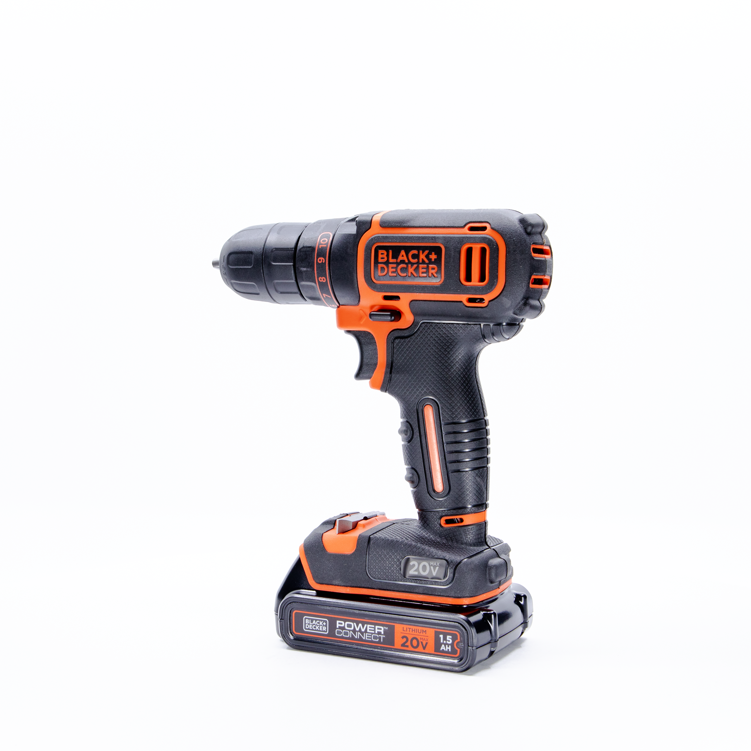 black-decker-20v-max-powerconnect-cordless-3-8-drill-driver-kit-battery-charger- image 7