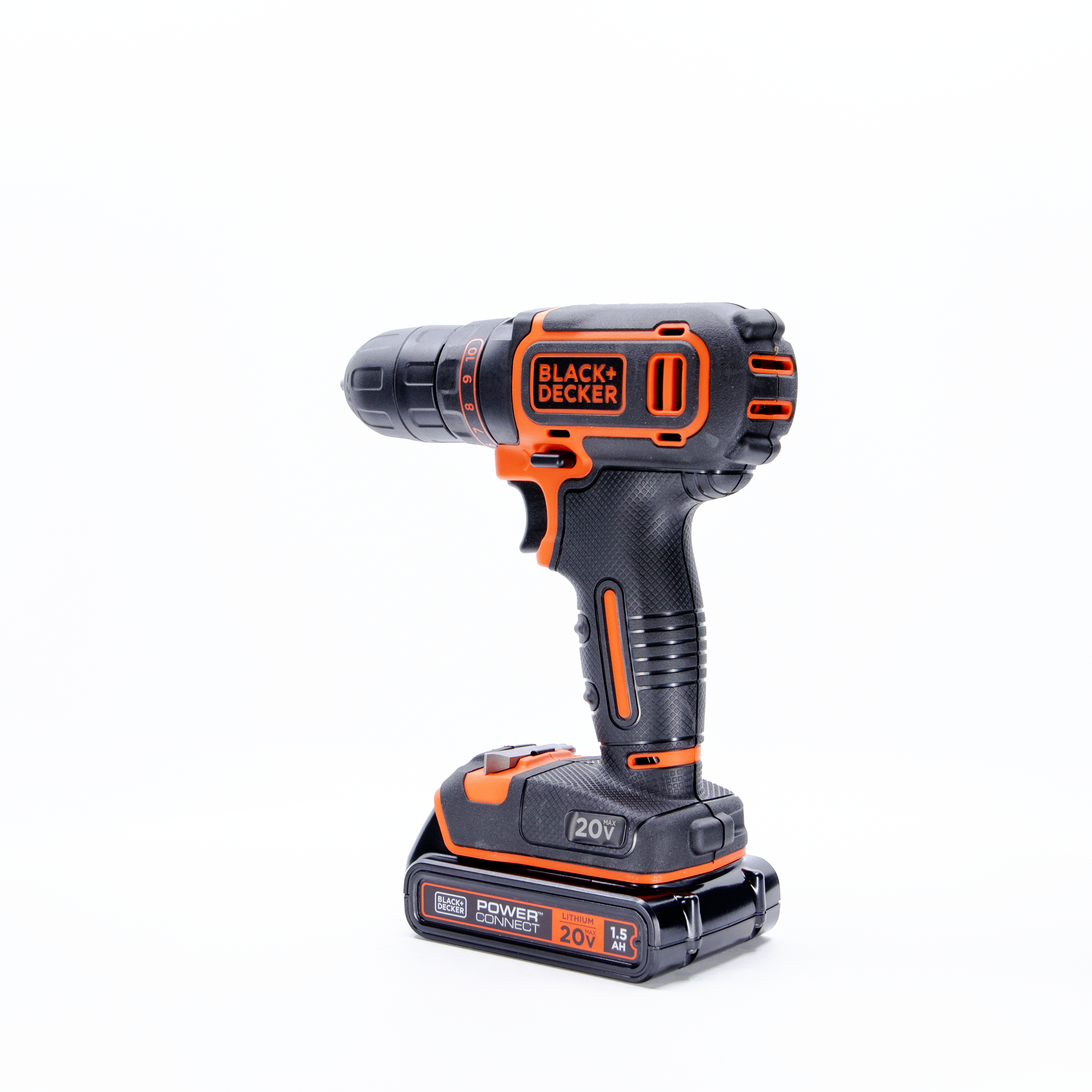 black-decker-20v-max-powerconnect-cordless-3-8-drill-driver-kit-battery-charger- image 8