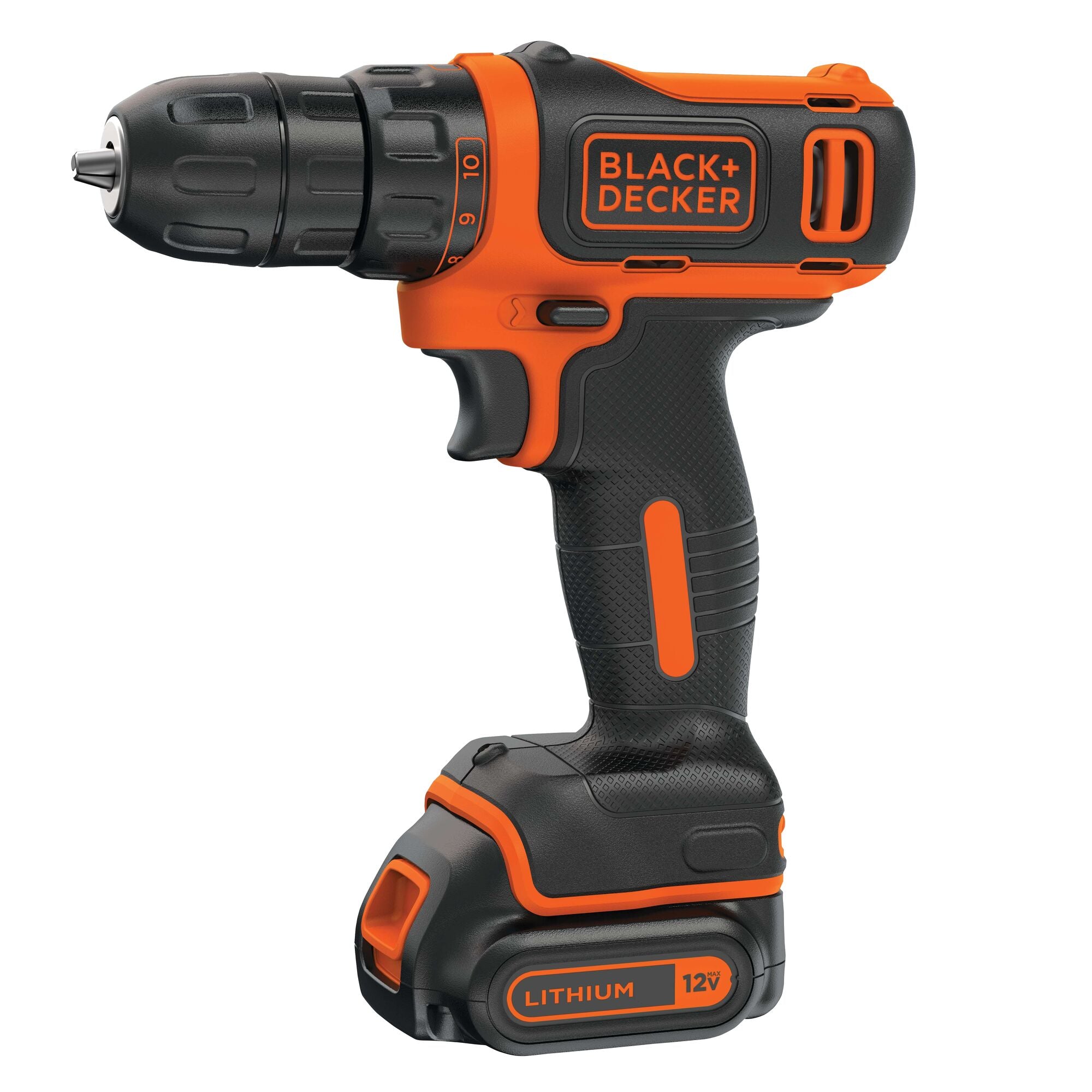 black-decker-12v-max-cordless-drill-driver-with-battery-and-charger image 1