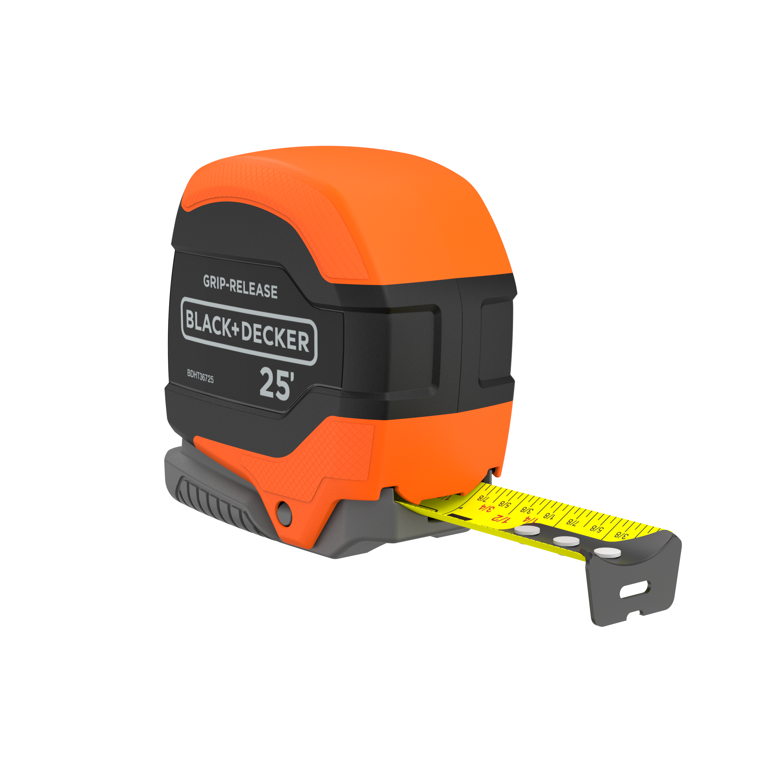 black-decker-tape-measure-grip-release-autolock-self-lock-25-foot image 2