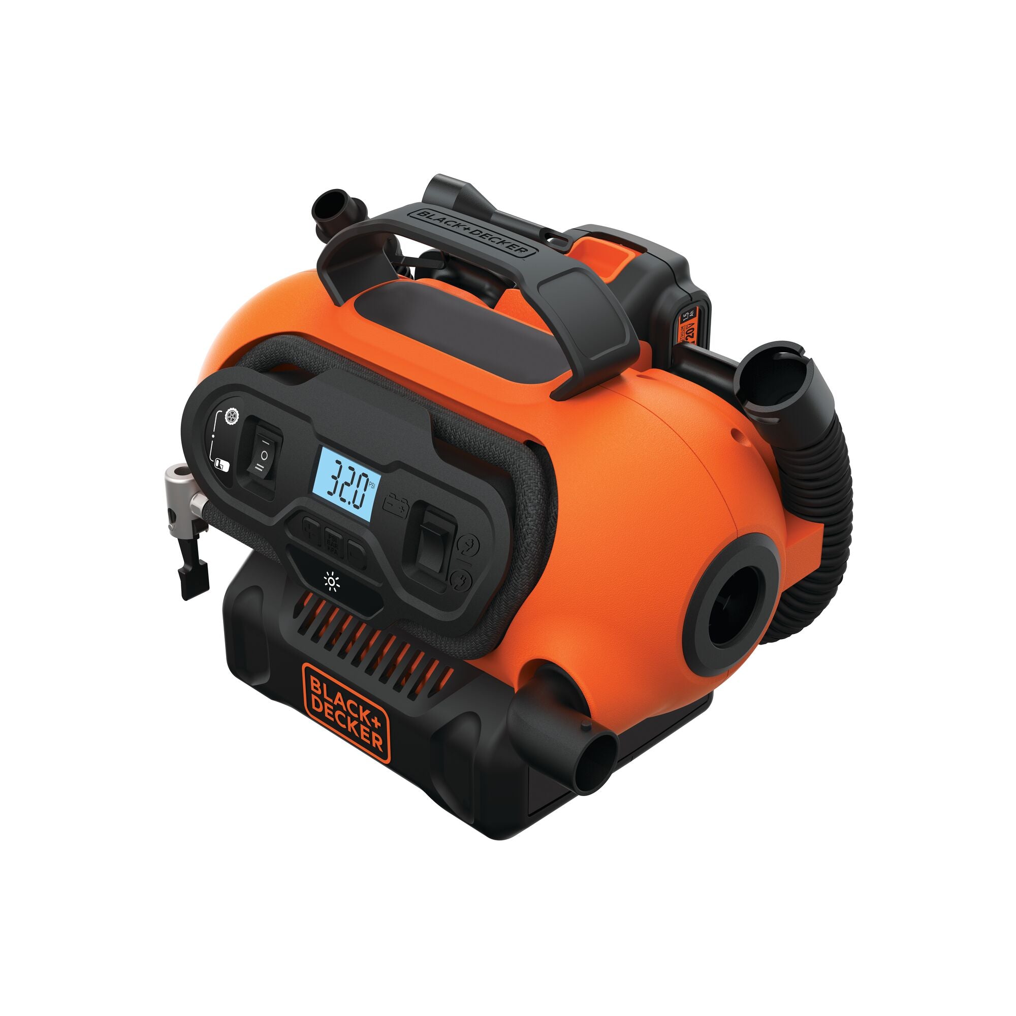 black-decker-20v-max-cordless-tire-inflator-cordless-corded-power-tool-only image 4
