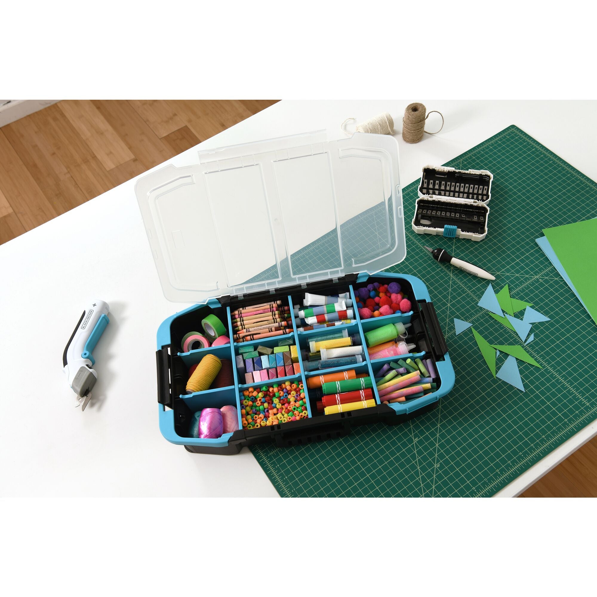 black-decker-19-inch-stackable-portable-storage-organizer image 2