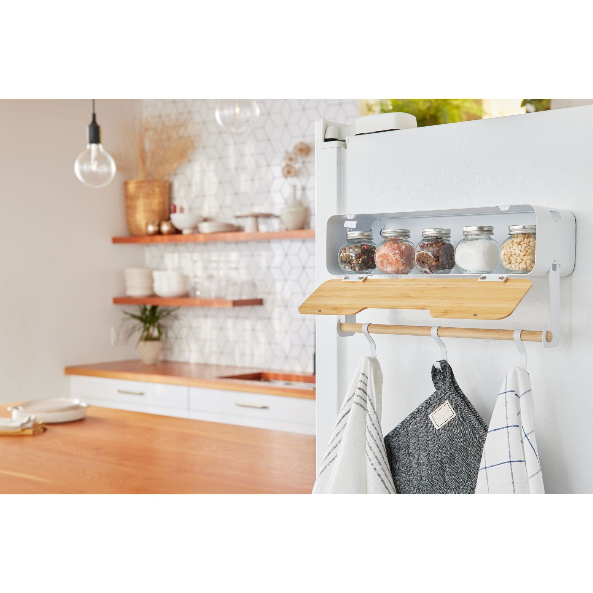 black-decker-white-hanging-magnetic-rack-system-shelf-with-door image 2